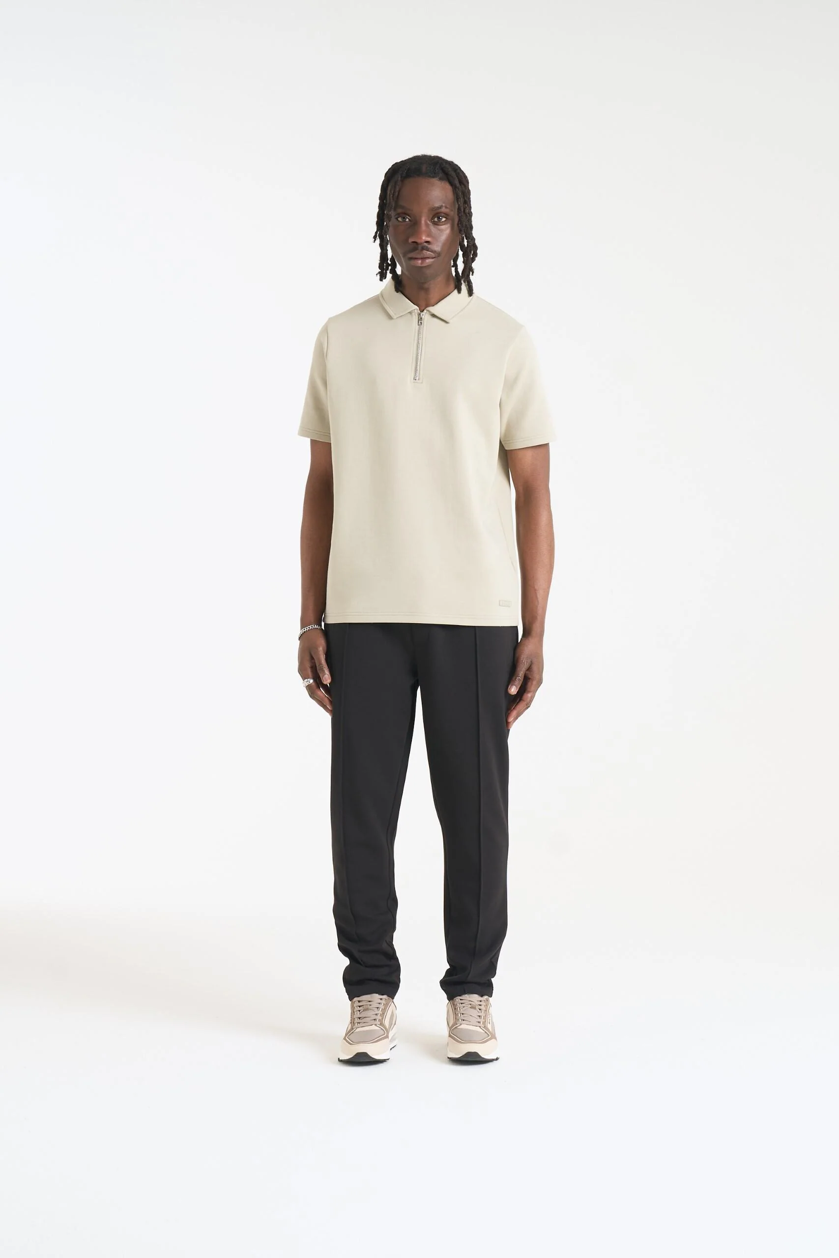 NICCE Mens Luxe Polo Shirt | Grey Stone - Image 6