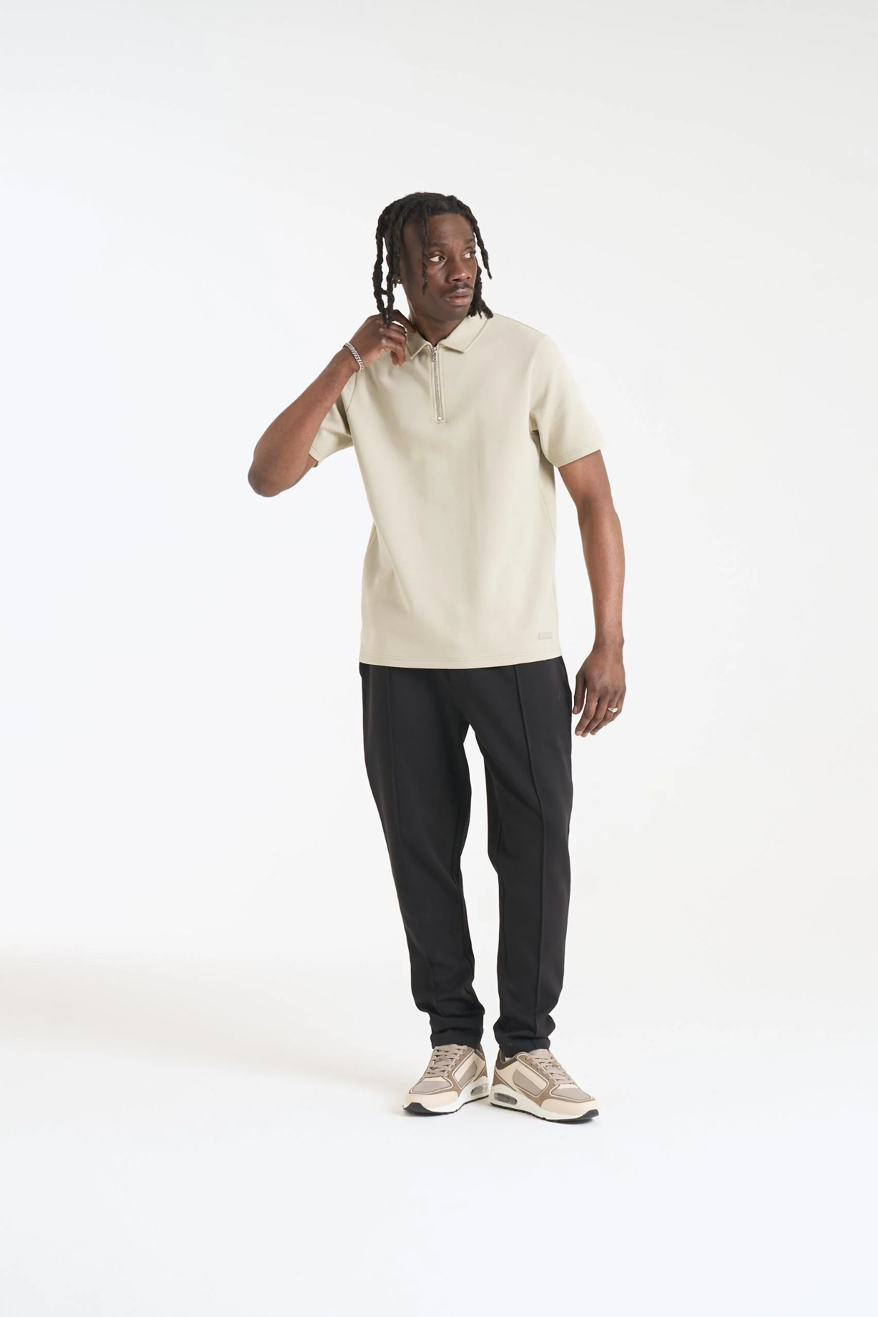 NICCE Mens Luxe Polo Shirt | Grey Stone - Image 7