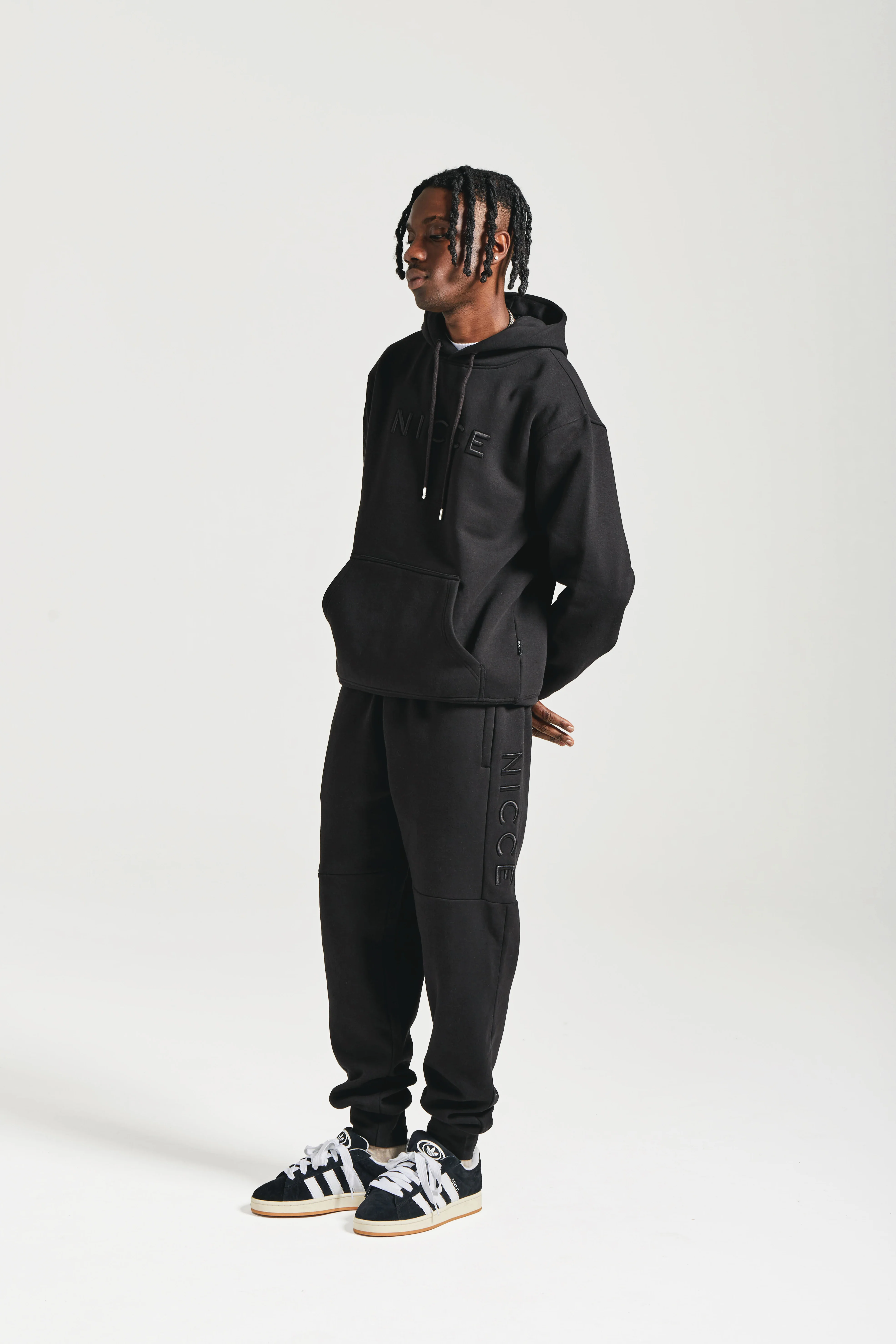 NICCE Mens Mercury Hoodie | Black - Image 3