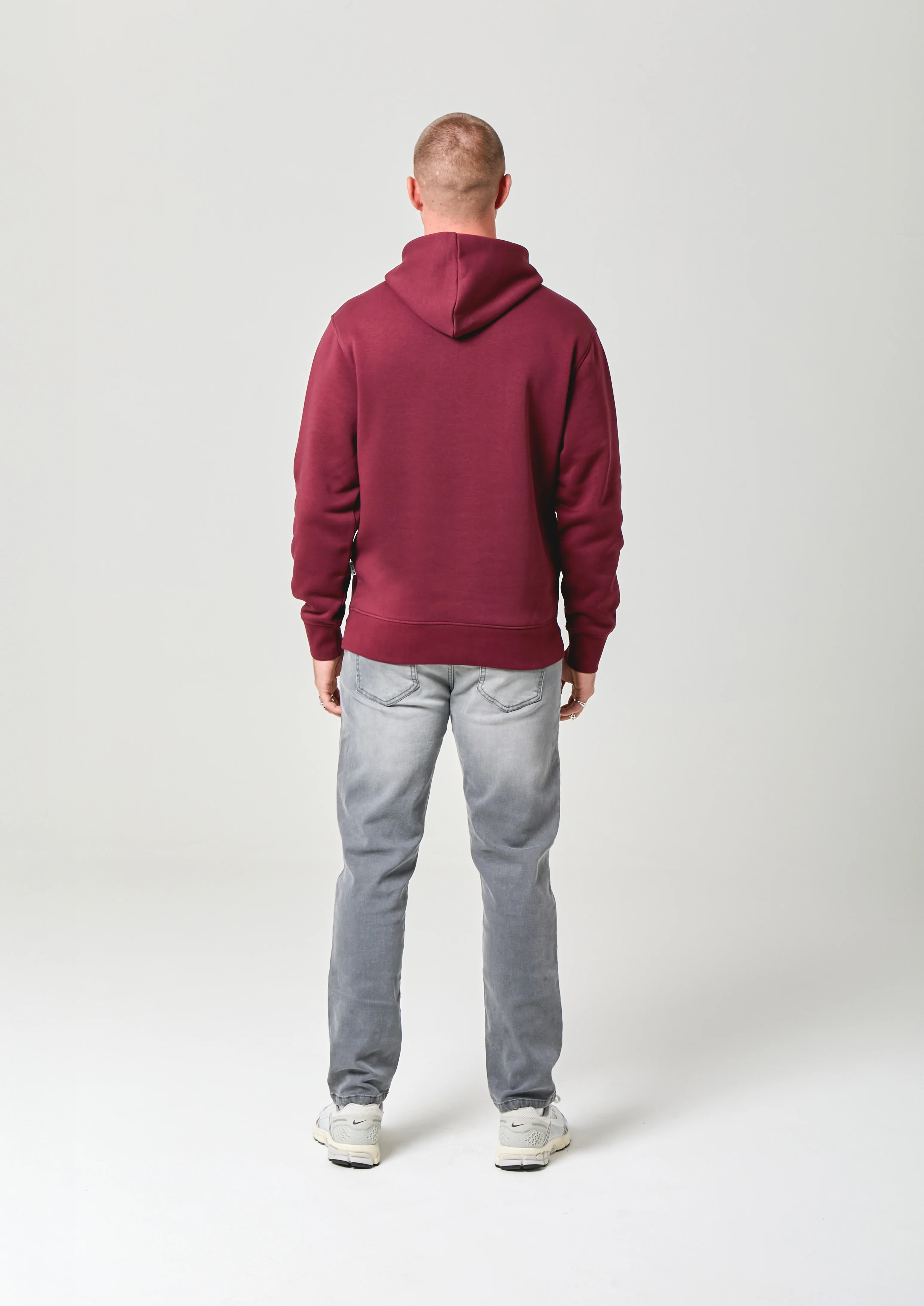 NICCE Mens Mercury Hoodie | Burgundy - Image 4