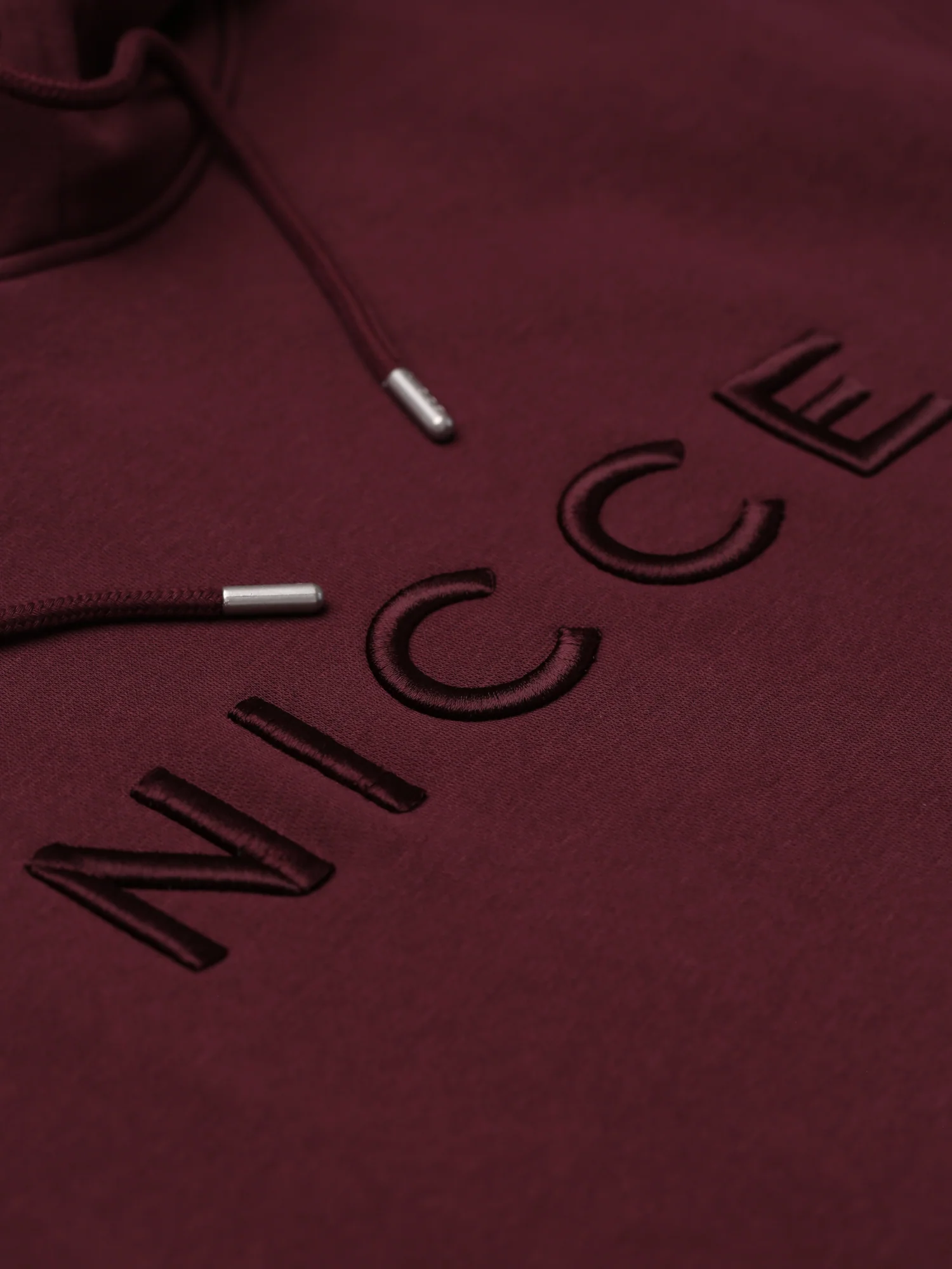 NICCE Mens Mercury Hoodie | Burgundy - Image 7