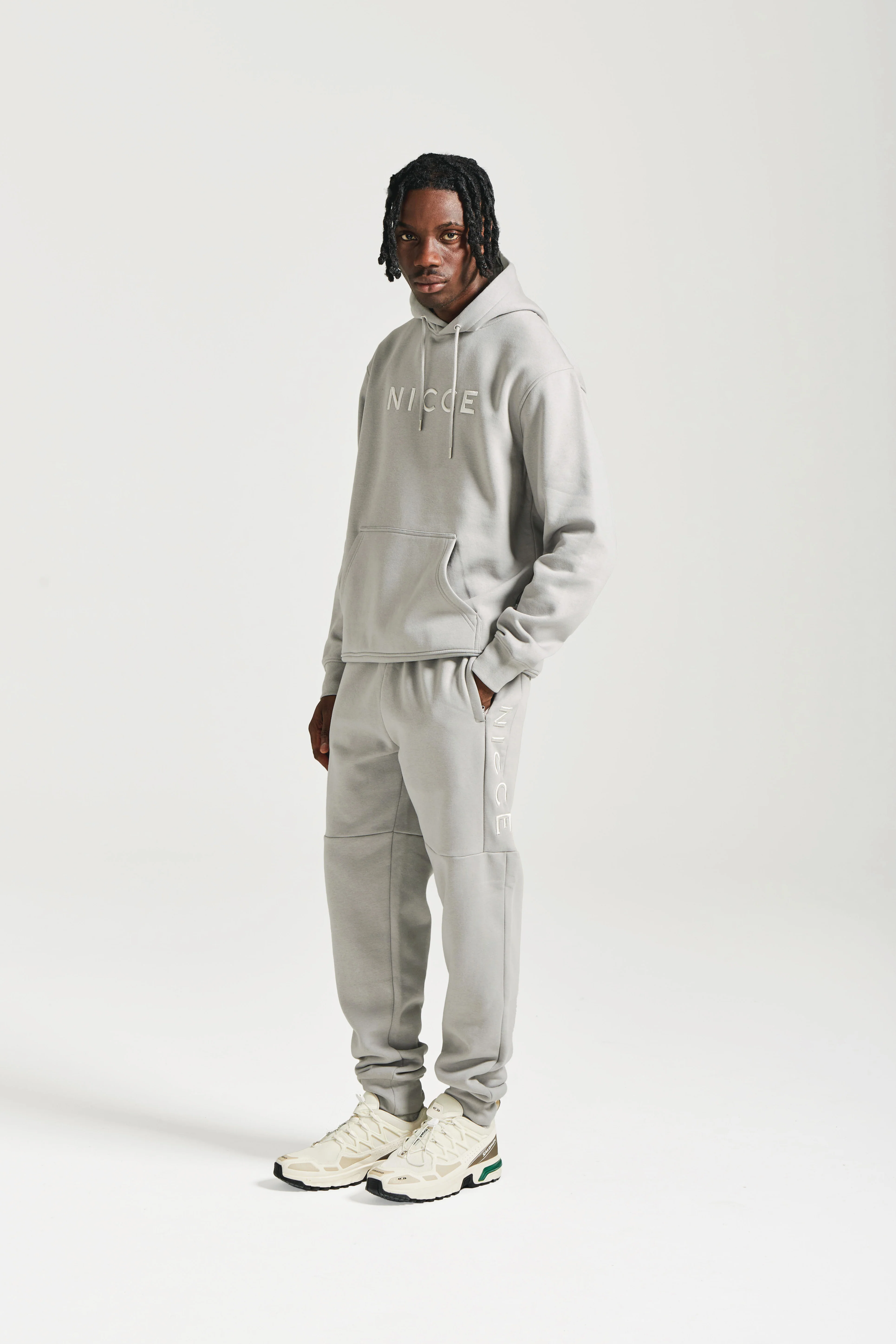 NICCE Mens Mercury Hoodie | Circular Grey - Image 3