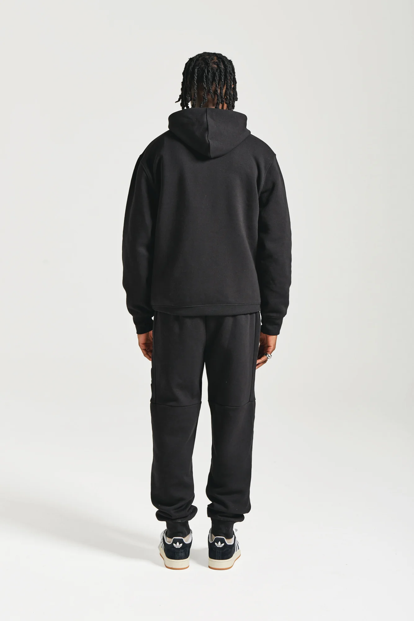 NICCE Mens Mercury Hoodie & Jogger Tracksuit Set | Black - Image 4