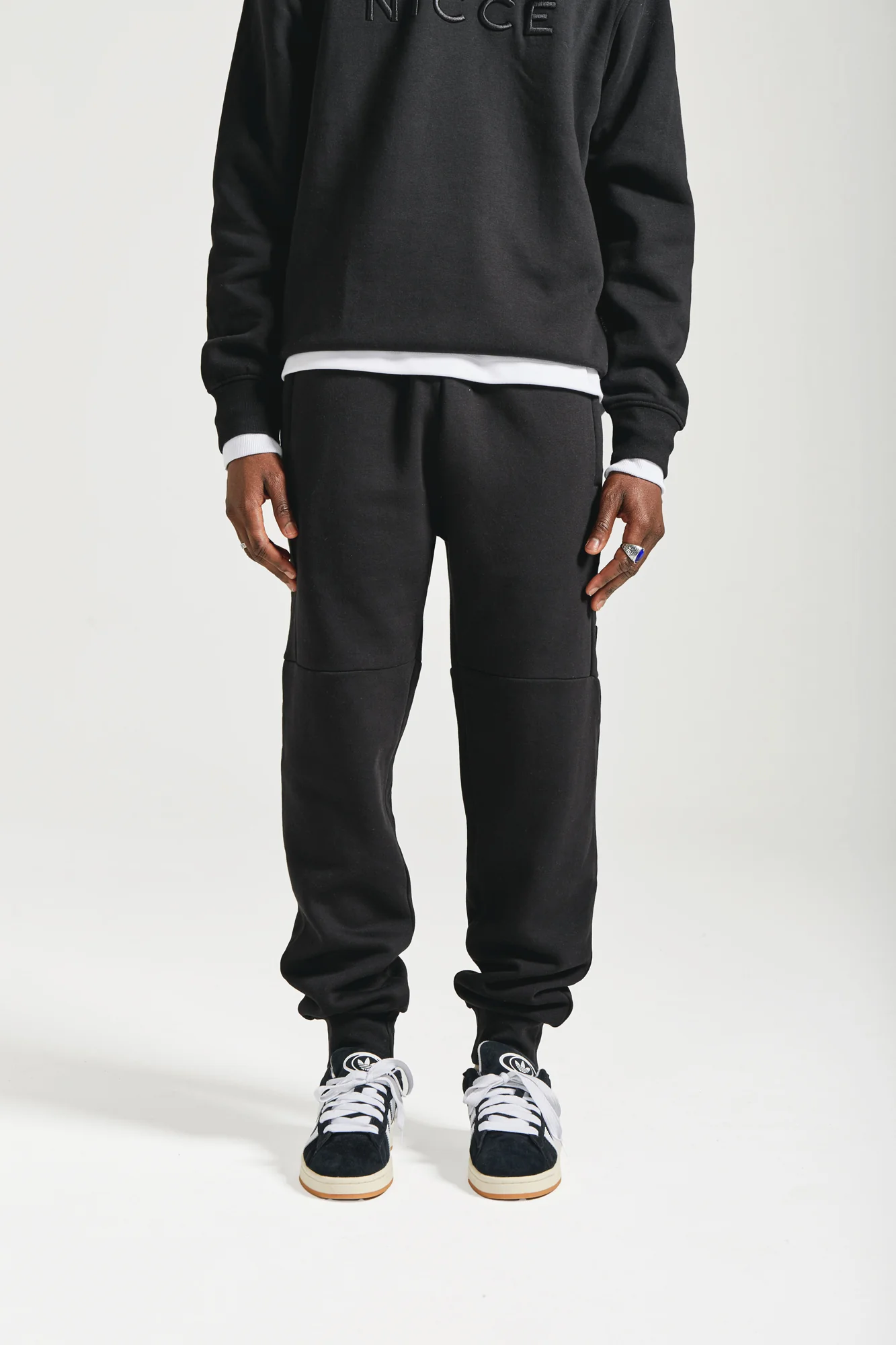 NICCE Mens Mercury Hoodie & Jogger Tracksuit Set | Black - Image 5