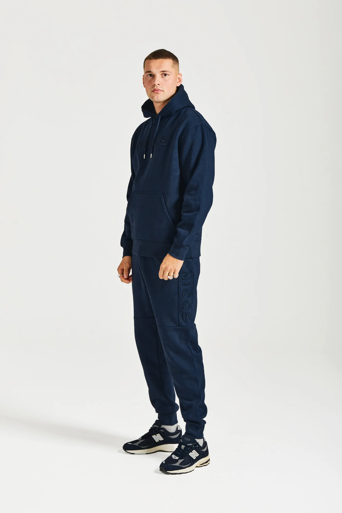 NICCE Mens Mercury Hoodie | Navy - Image 4