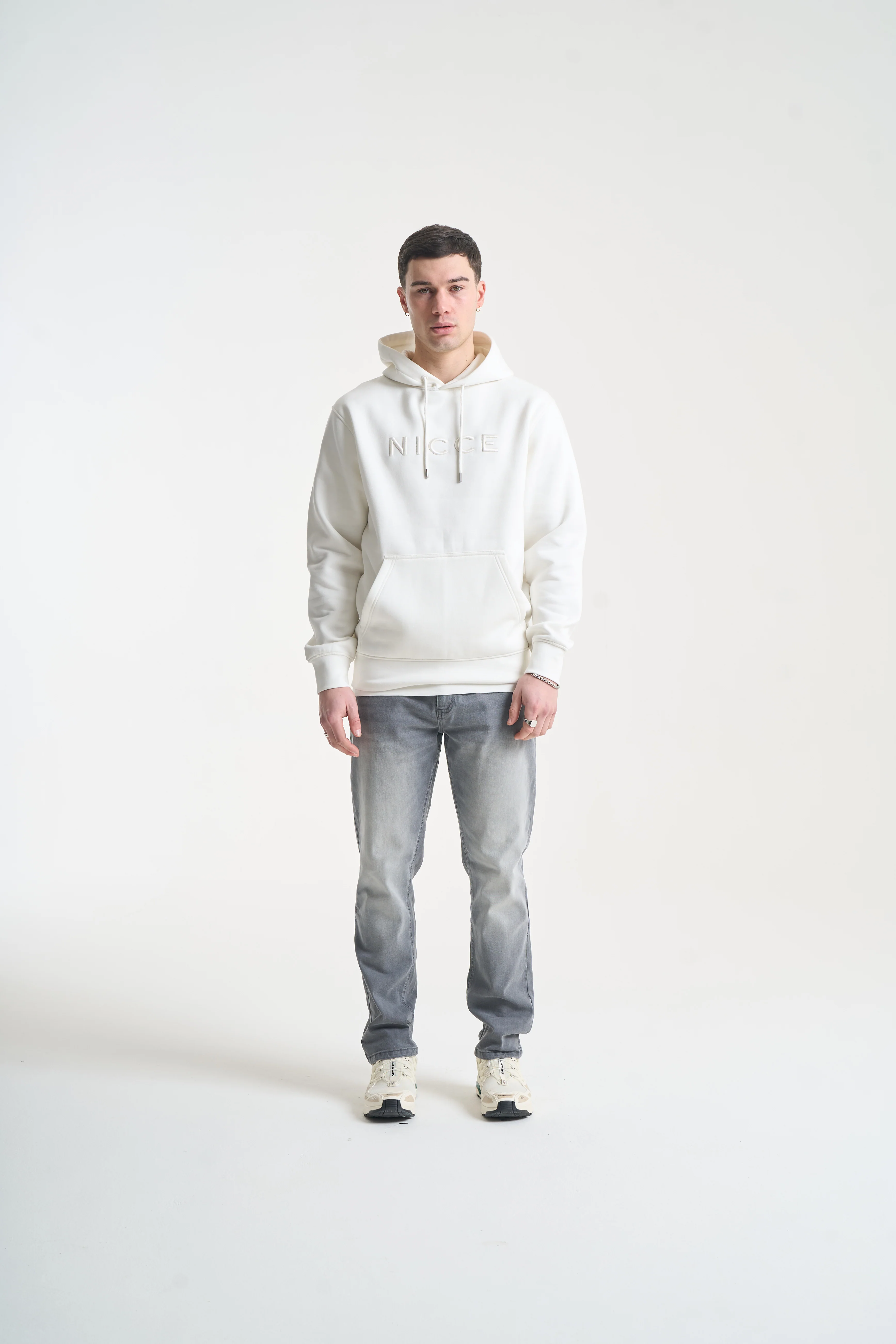 NICCE Mens Mercury Hoodie | Off White - Image 2