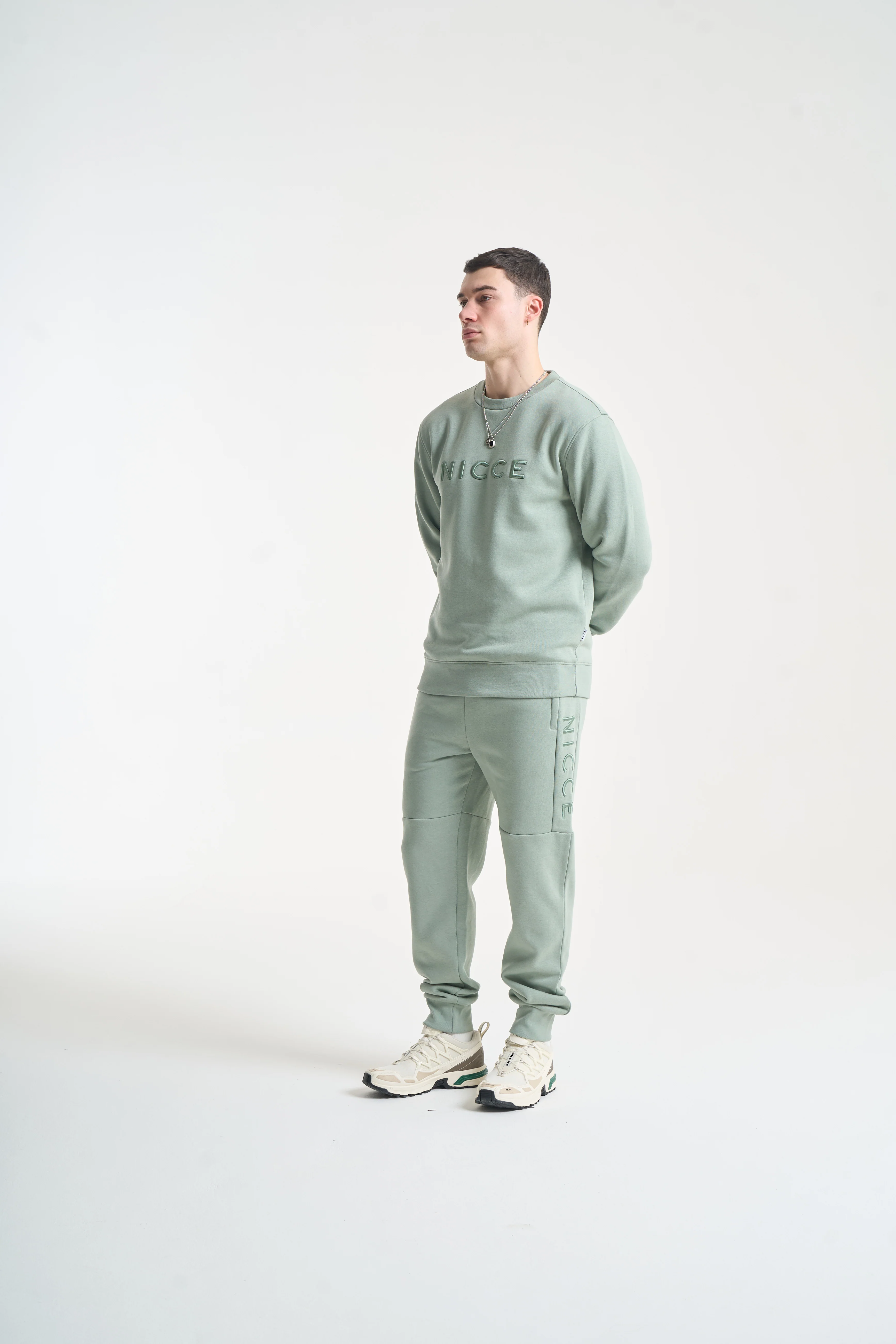 NICCE Mens Mercury Sweatshirt | Sage - Image 3