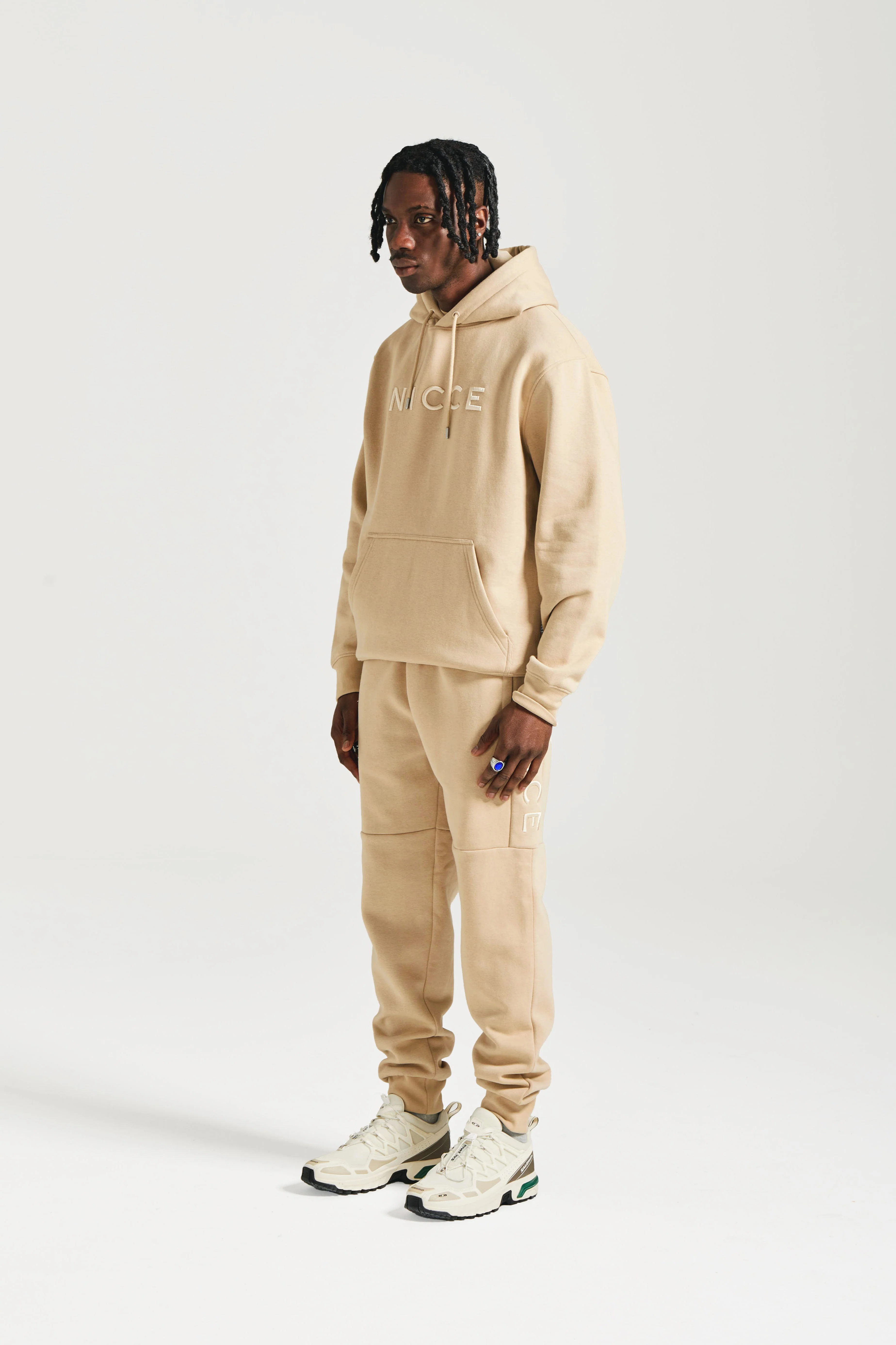 NICCE Mens Mercury Hoodie | Stone - Image 11