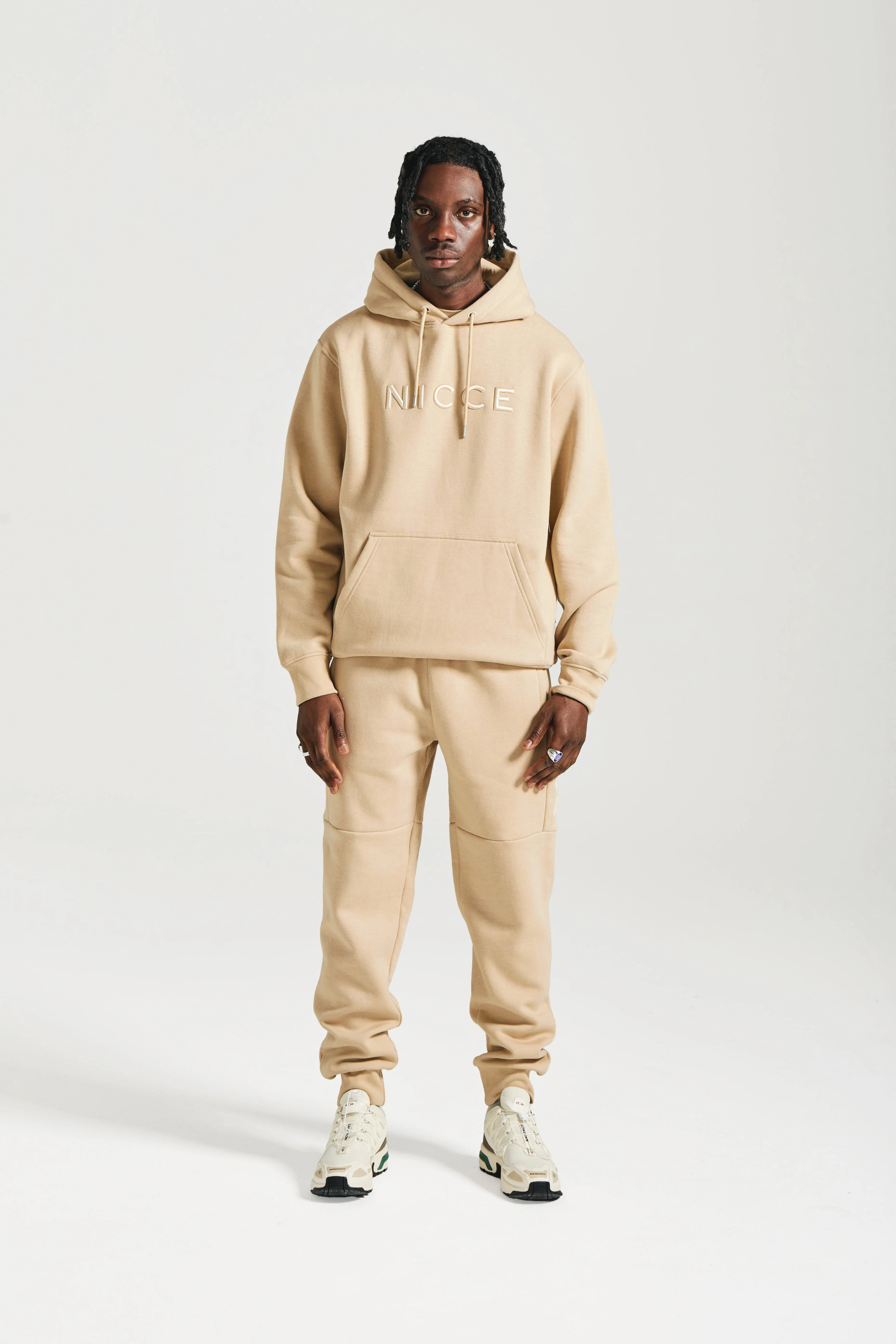 NICCE Mens Mercury Hoodie | Stone - Image 12