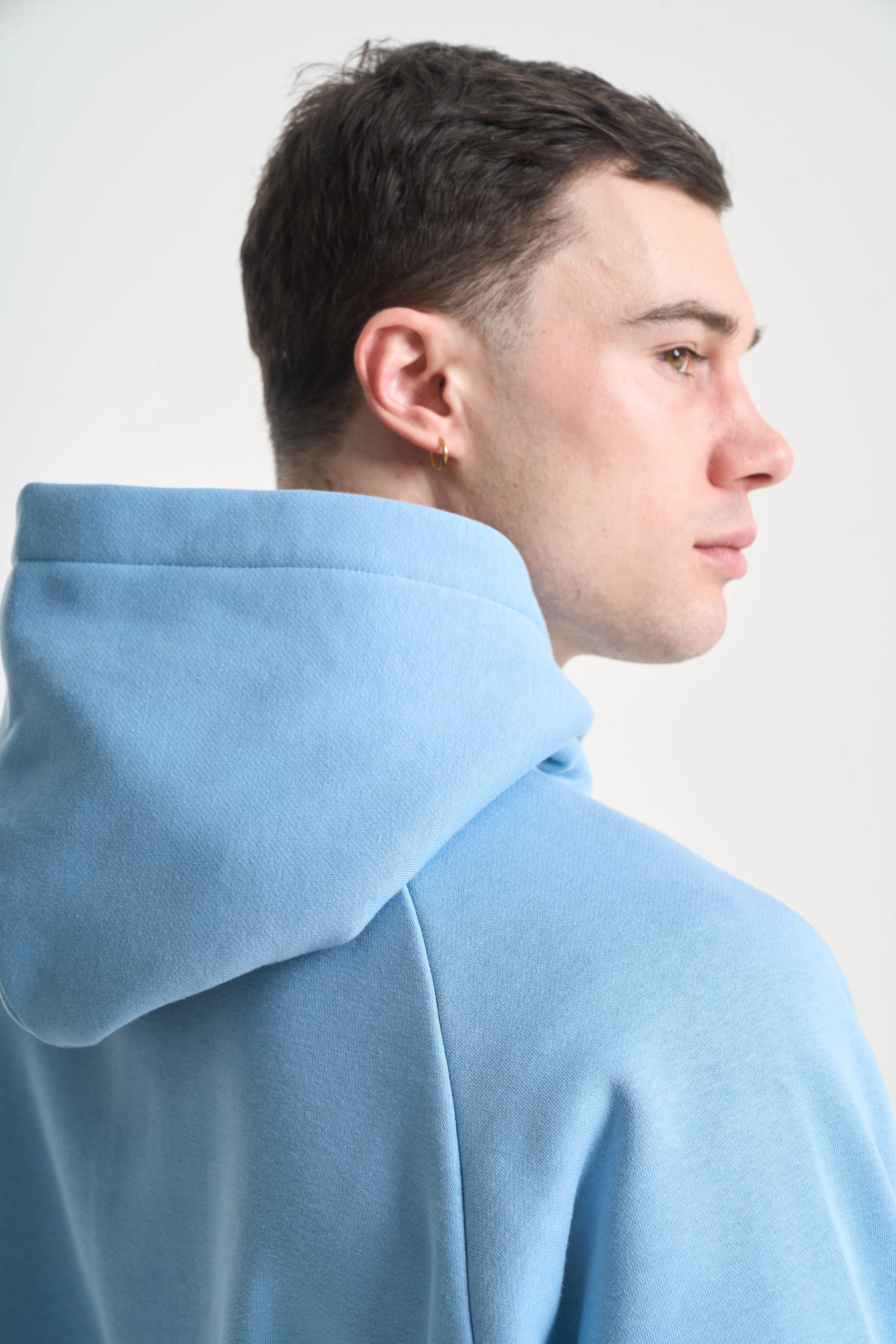 NICCE Mens Mercury Outline Hoodie | Allure Blue - Image 4