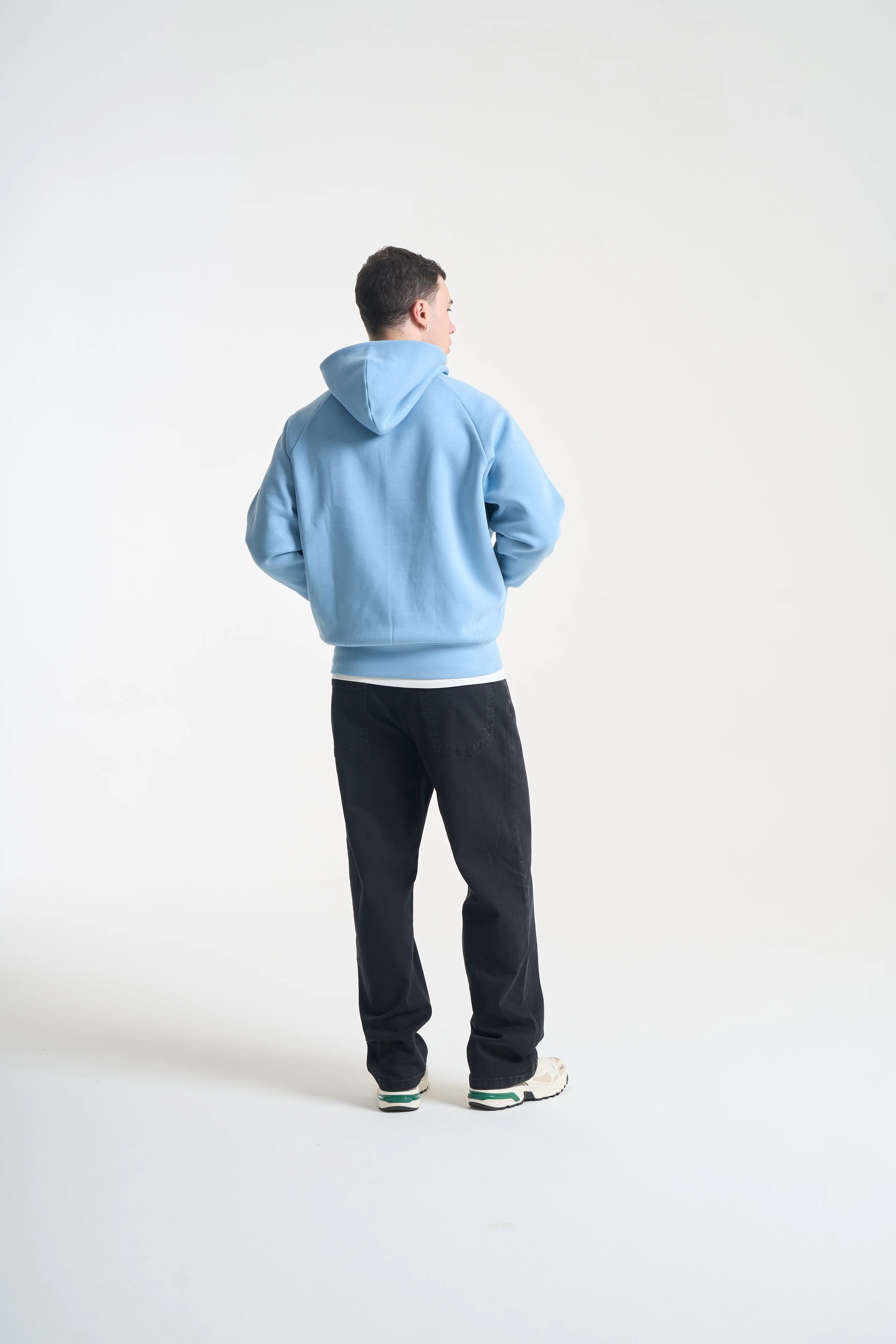 NICCE Mens Mercury Outline Hoodie | Allure Blue - Image 9