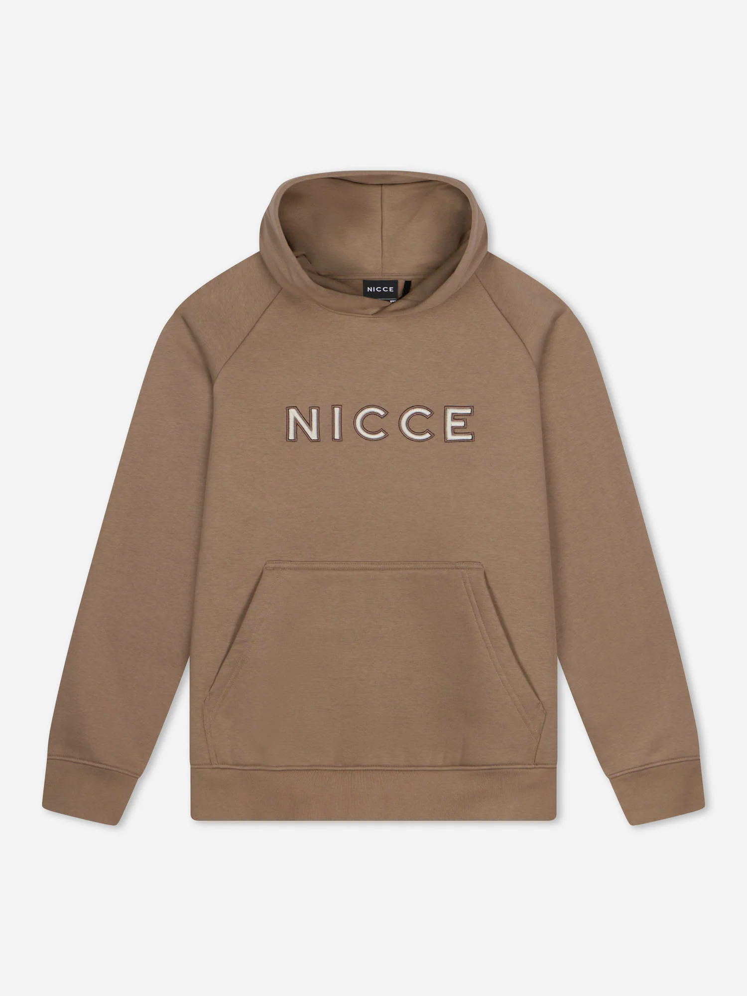NICCE Mens Mercury Outline Hoodie | Taupe Zeal - Image 8