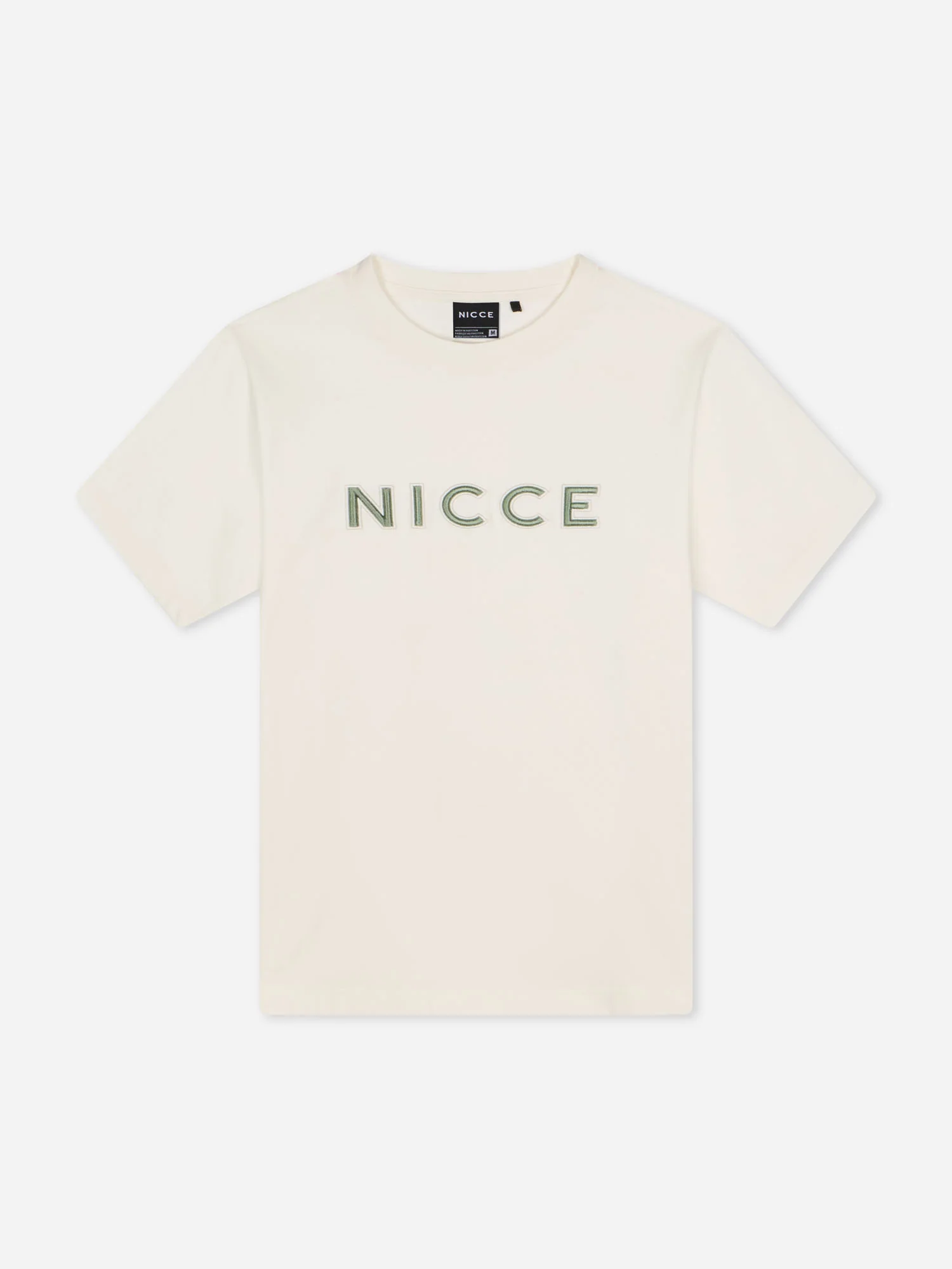 NICCE Mens Mercury Outline T-Shirt | Off White - Image 8