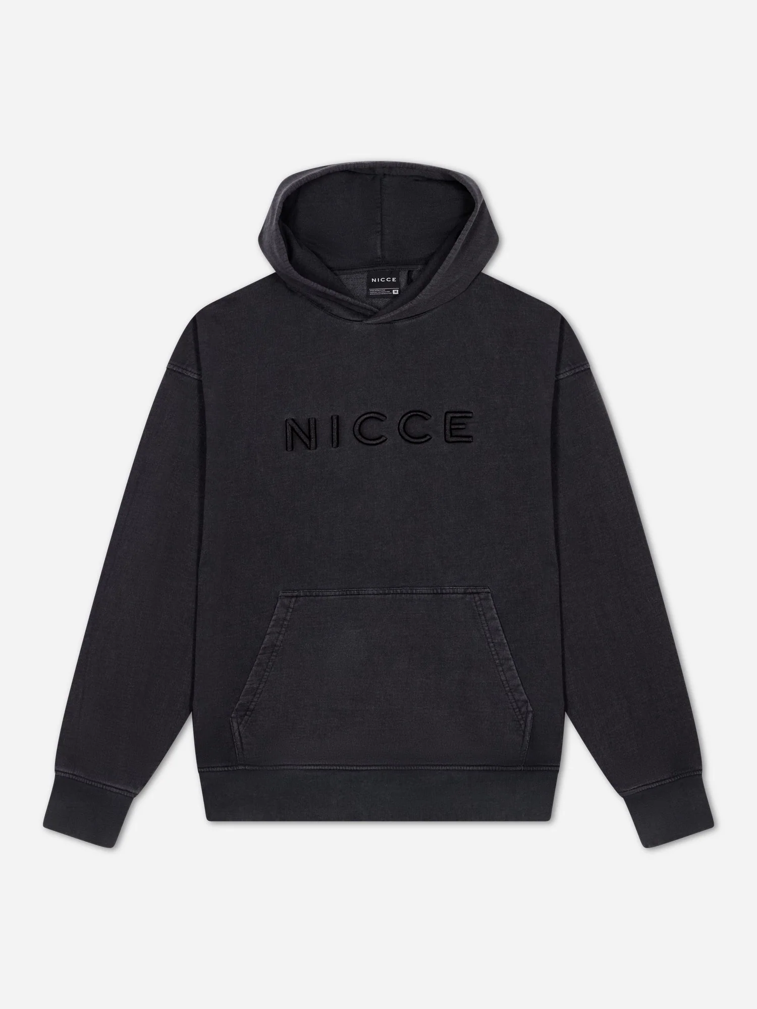 NICCE Mens Mercury Oversized Hoodie | Black - Image 10