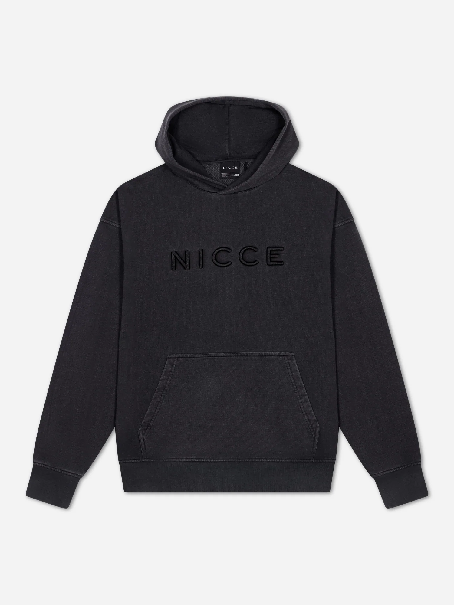 NICCE Mens Mercury Oversized Hoodie | Black - Image 6