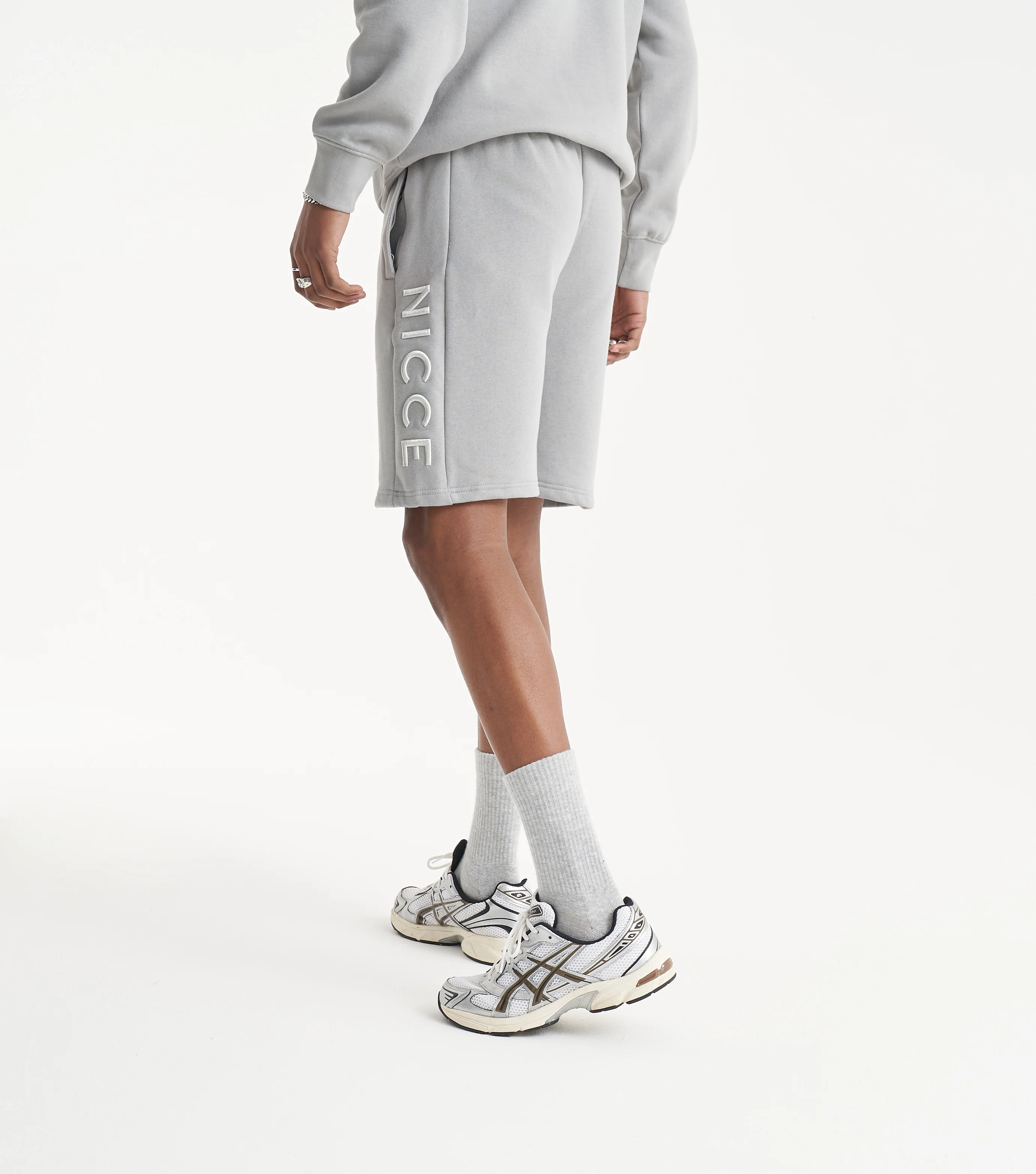 NICCE Mens Mercury Shorts | Circular Grey - Image 5