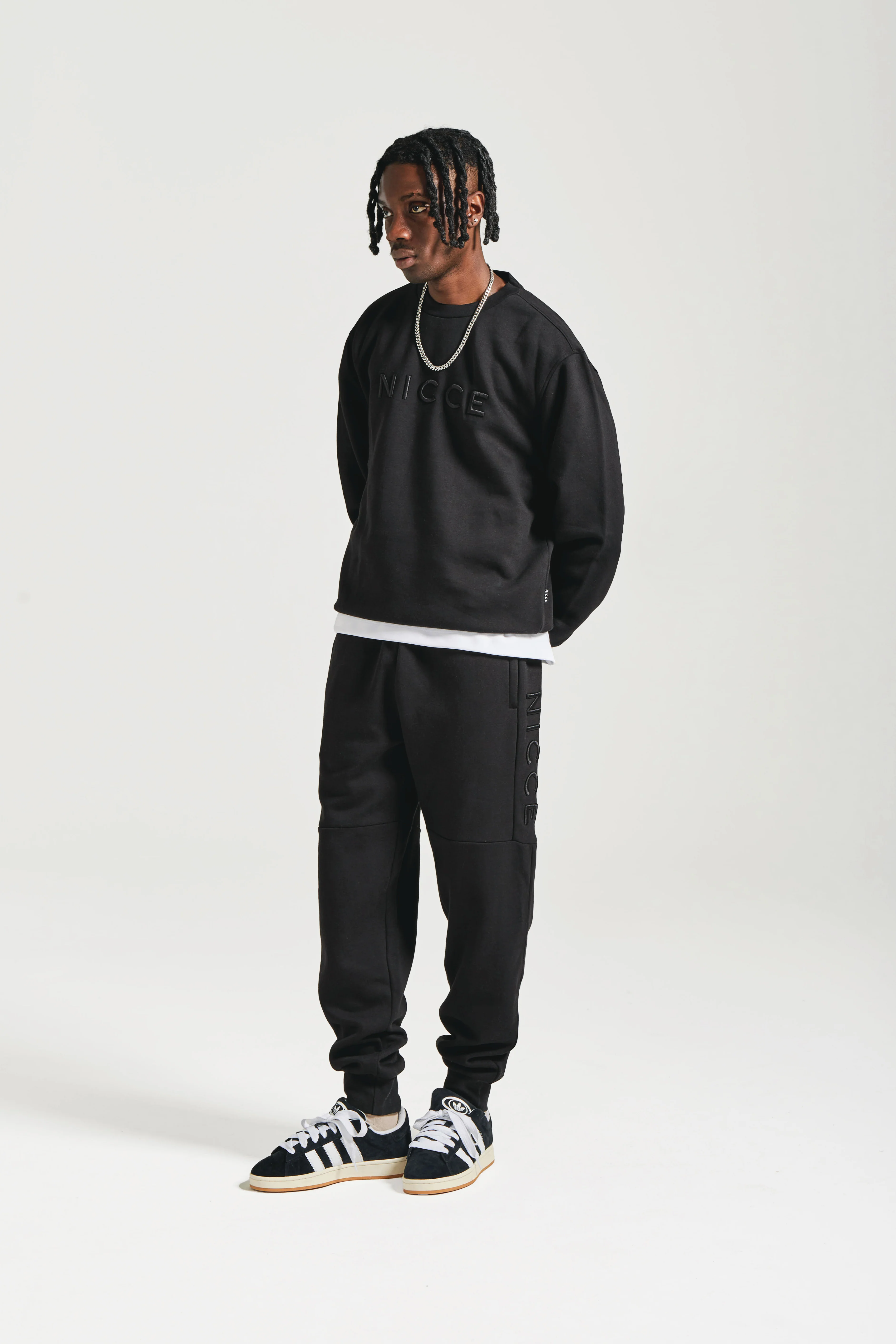 NICCE Mens Mercury Sweatshirt | Black - Image 3
