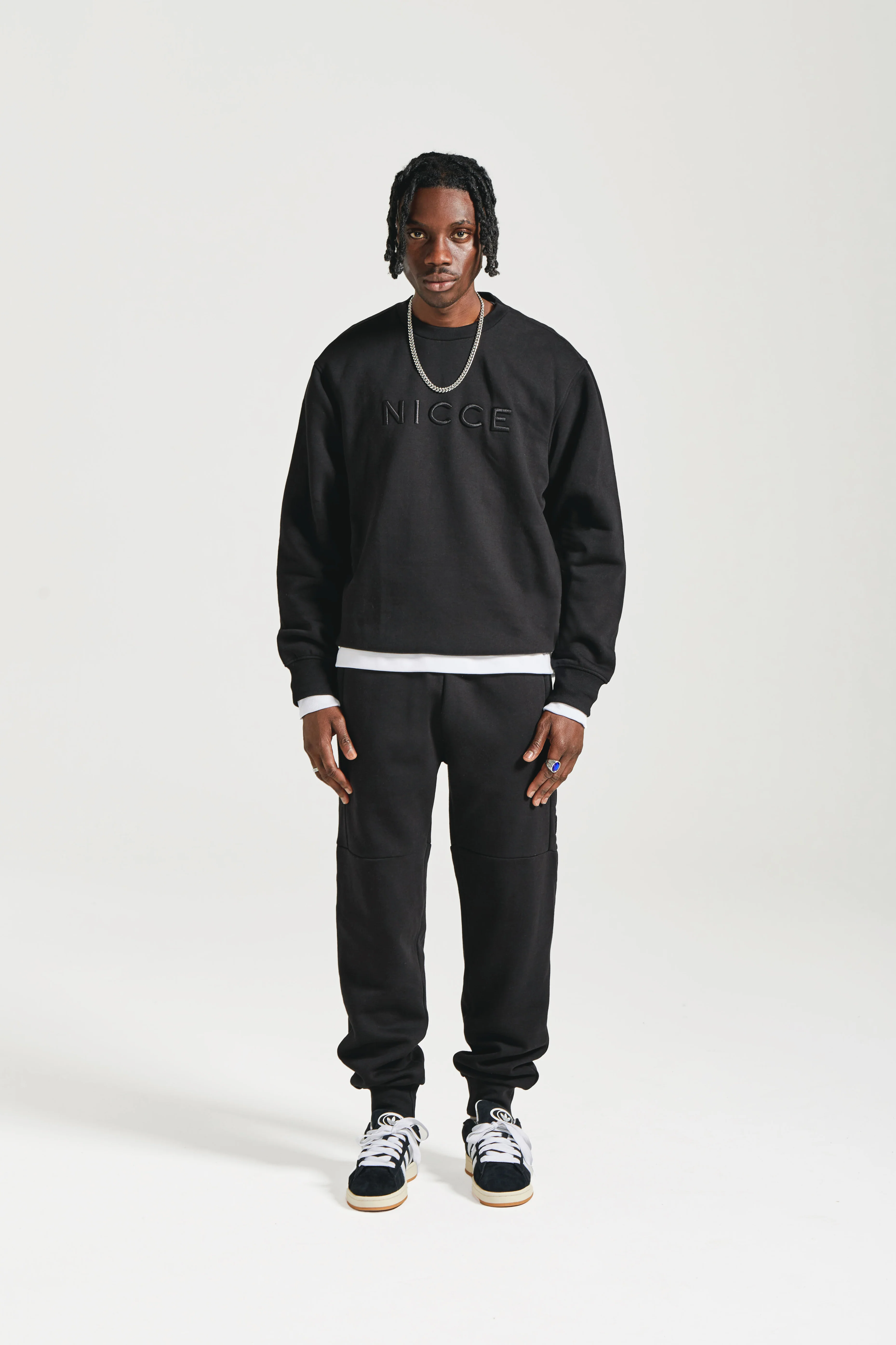 NICCE Mens Mercury Sweatshirt | Black - Image 4