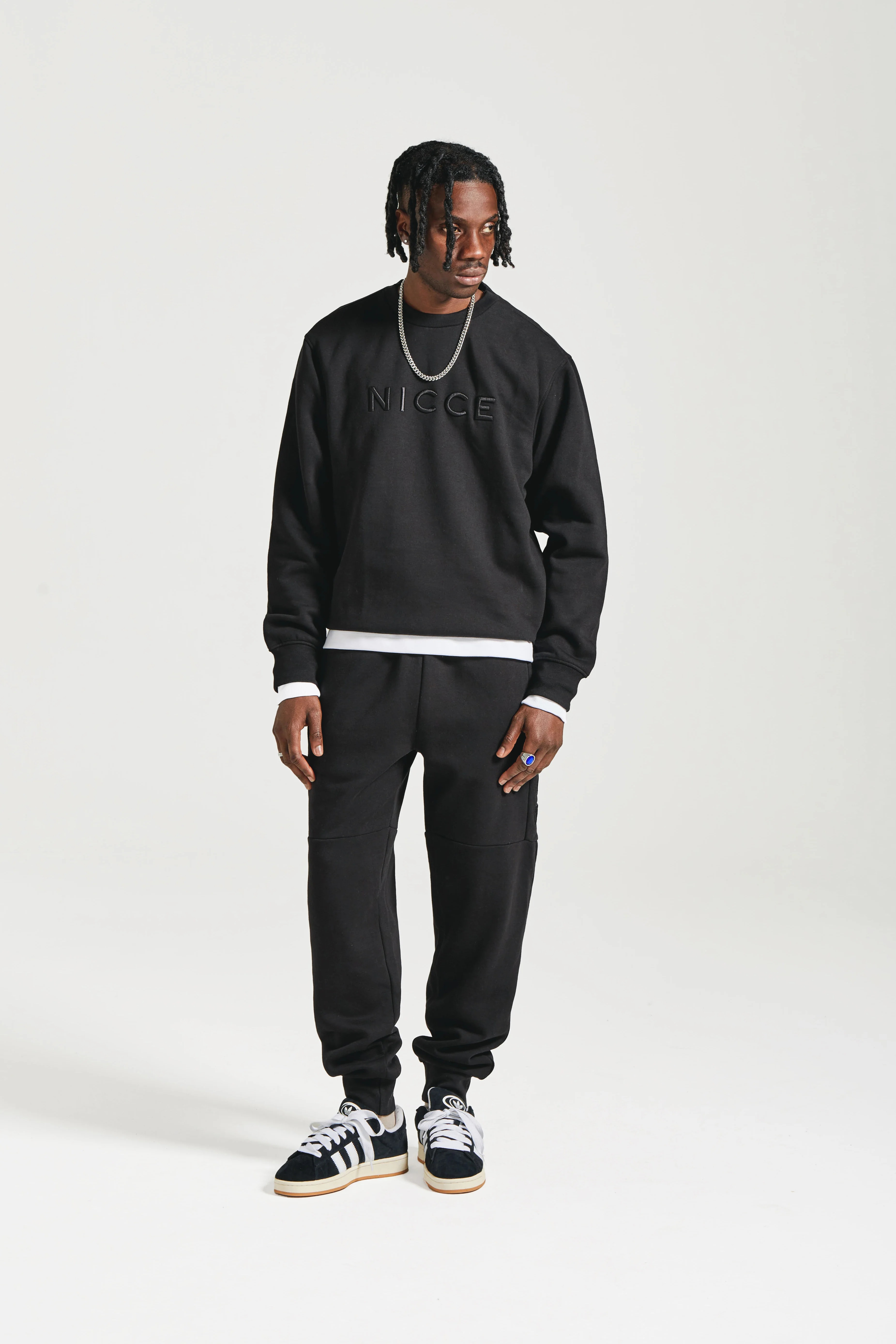 NICCE Mens Mercury Sweatshirt | Black - Image 5