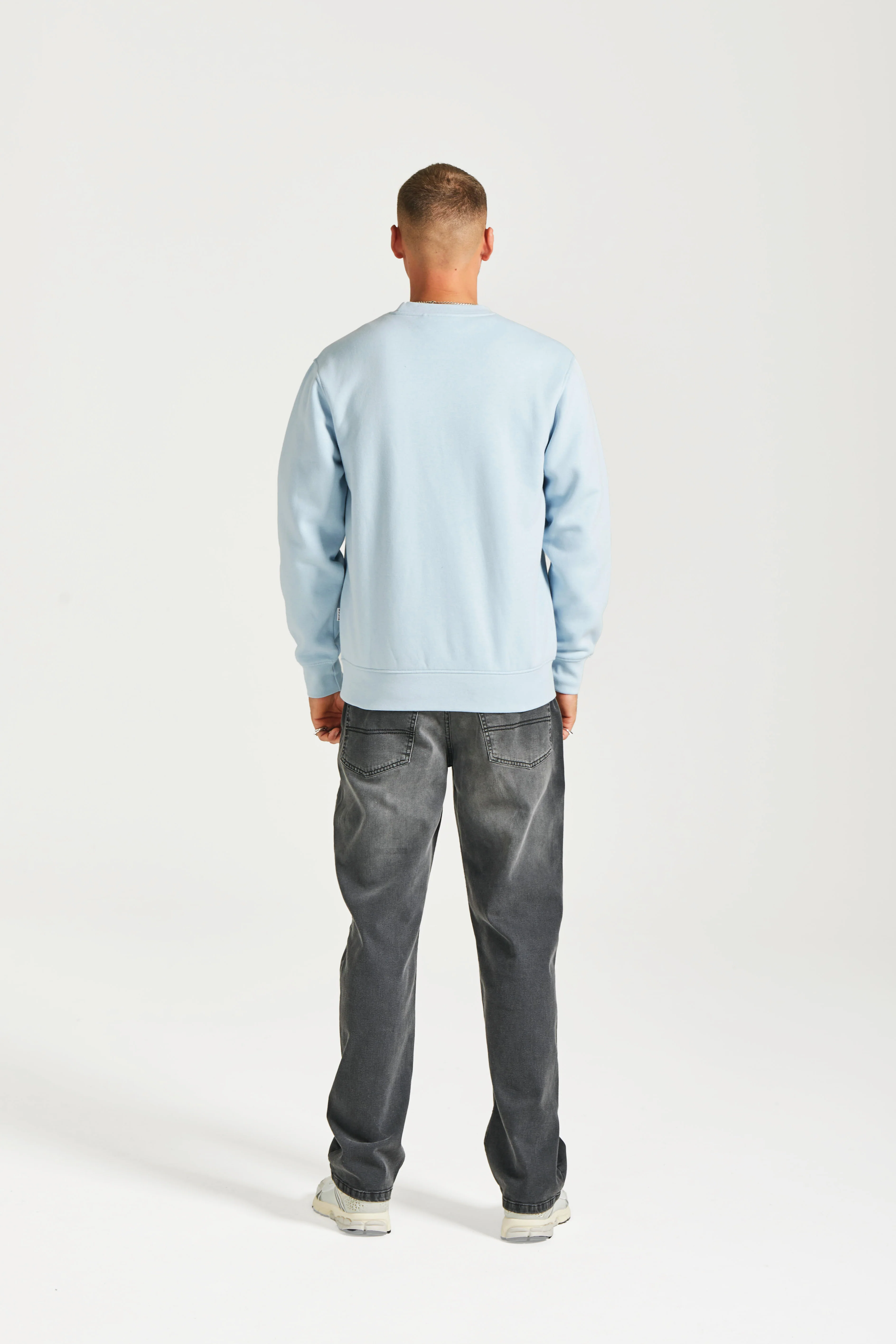 NICCE Mens Mercury Sweatshirt | Light Blue - Image 5