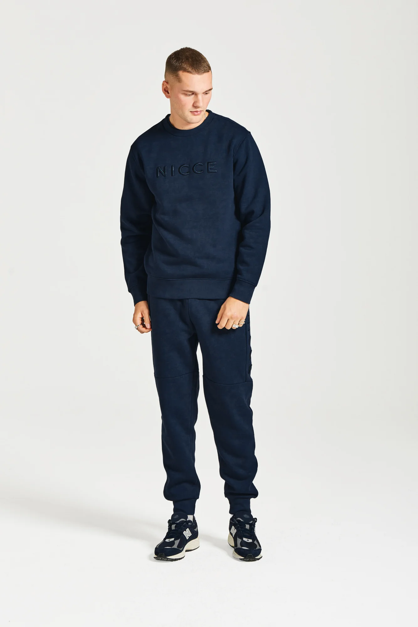 NICCE Mens Mercury Sweatshirt | Navy - Image 4