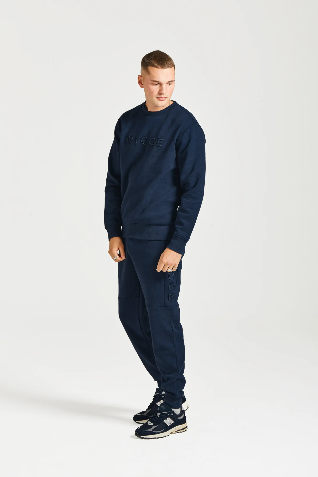 NICCE Mens Mercury Sweatshirt | Navy - Image 5