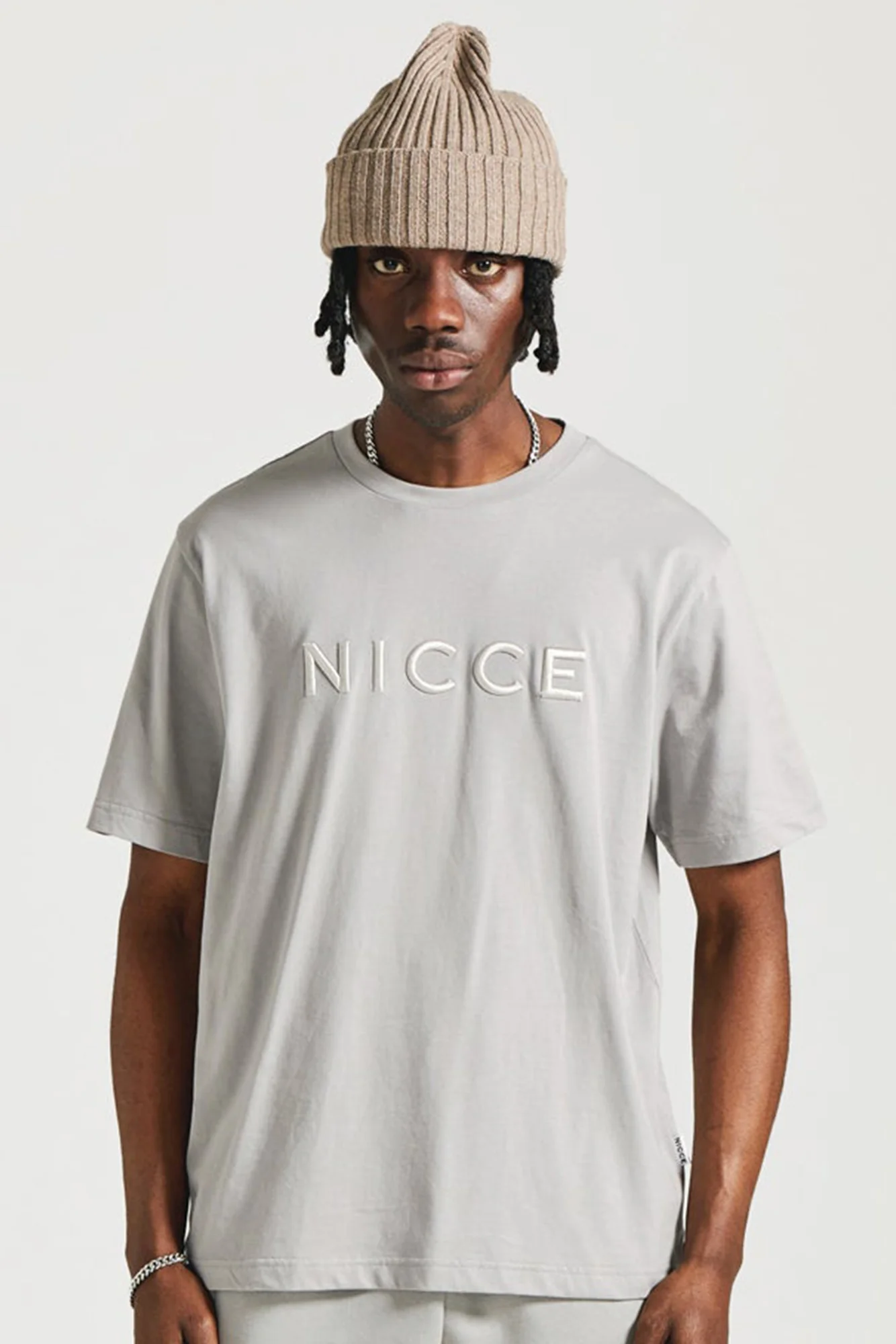 NICCE Mens Mercury T-Shirt | Circular Grey