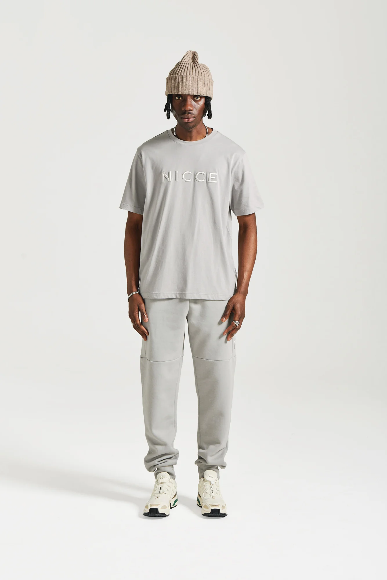 NICCE Mens Mercury T-Shirt | Circular Grey - Image 3