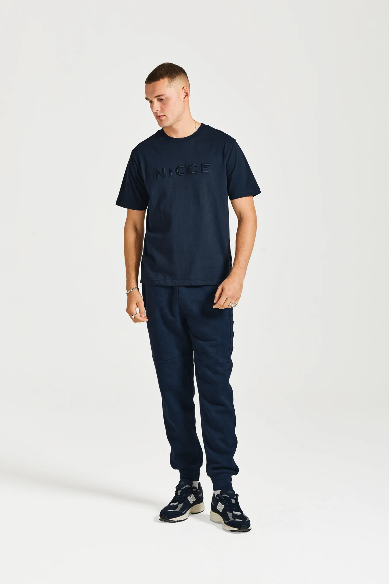 NICCE Mens Mercury T-Shirt | Navy - Image 3