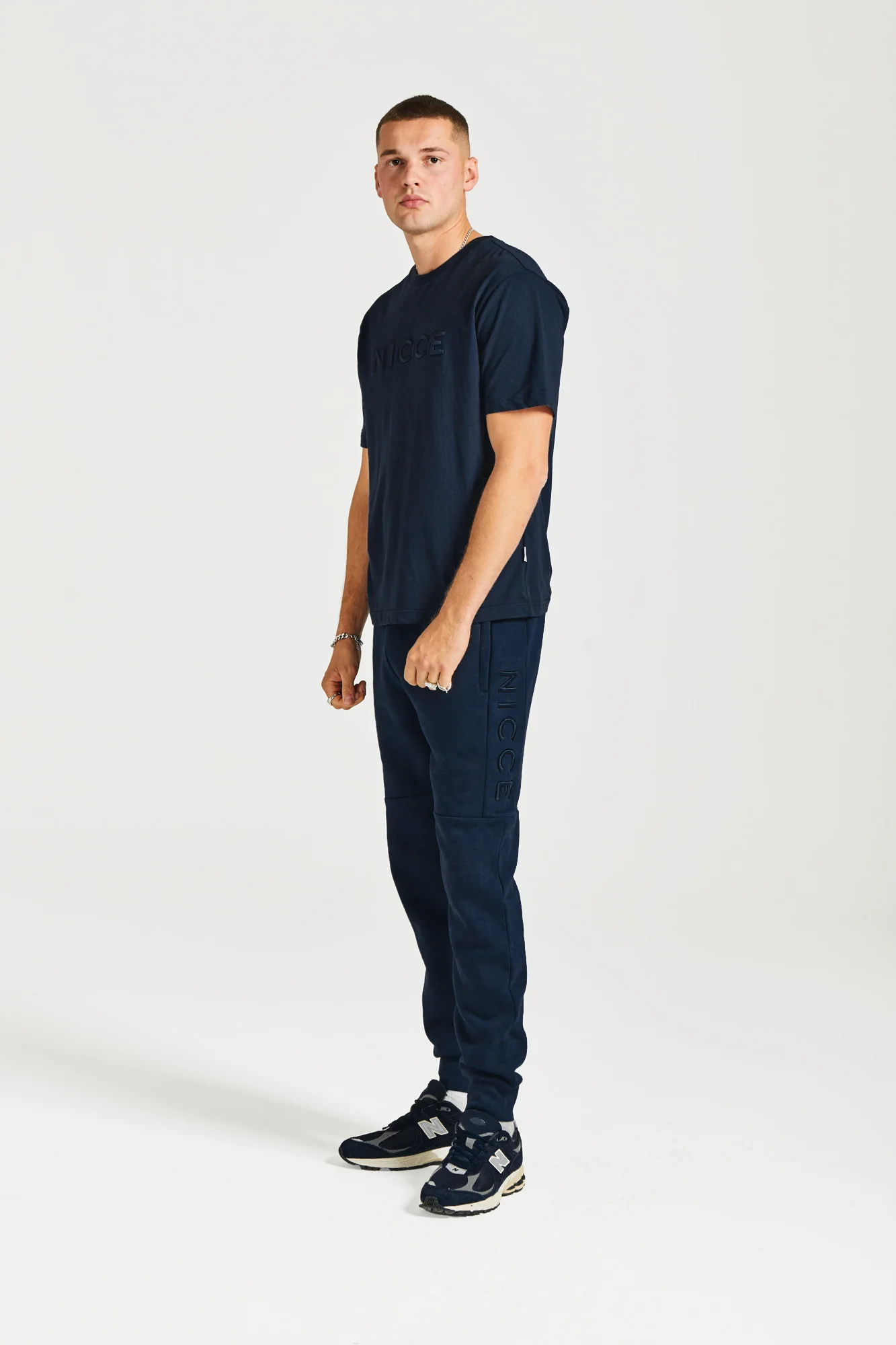 NICCE Mens Mercury T-Shirt | Navy - Image 5