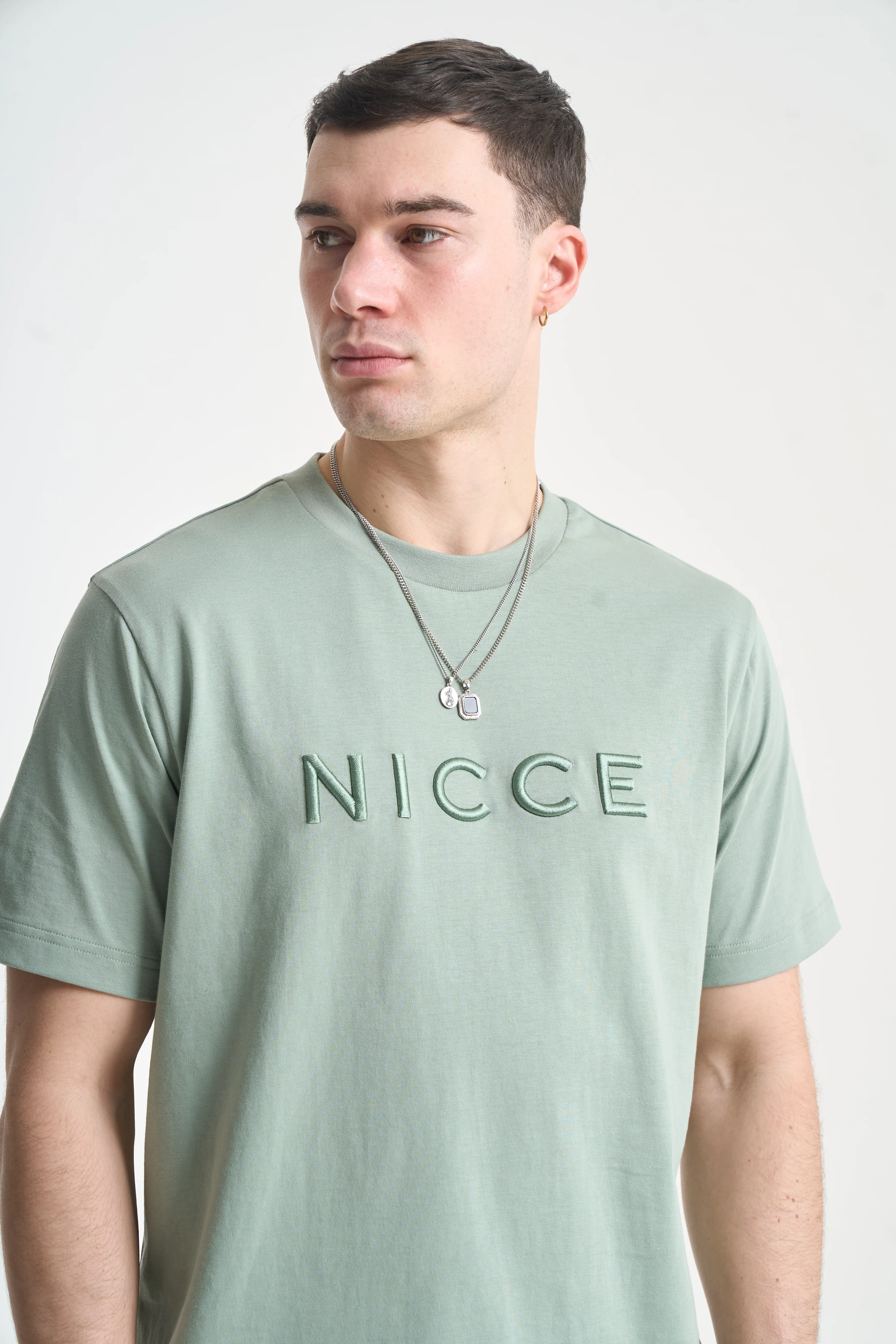 NICCE Mens Mercury T-Shirt | Sage