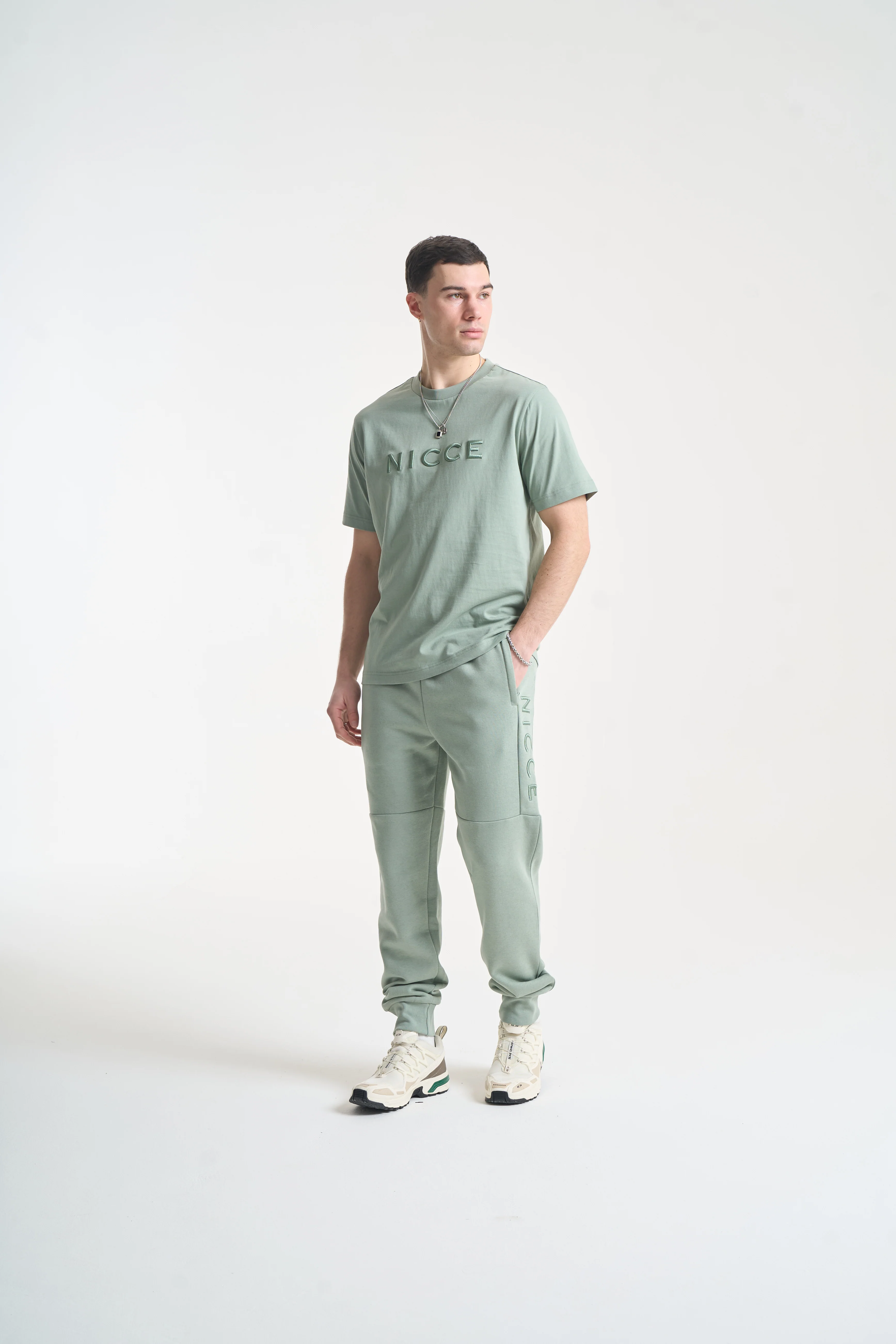 NICCE Mens Mercury T-Shirt | Sage - Image 3