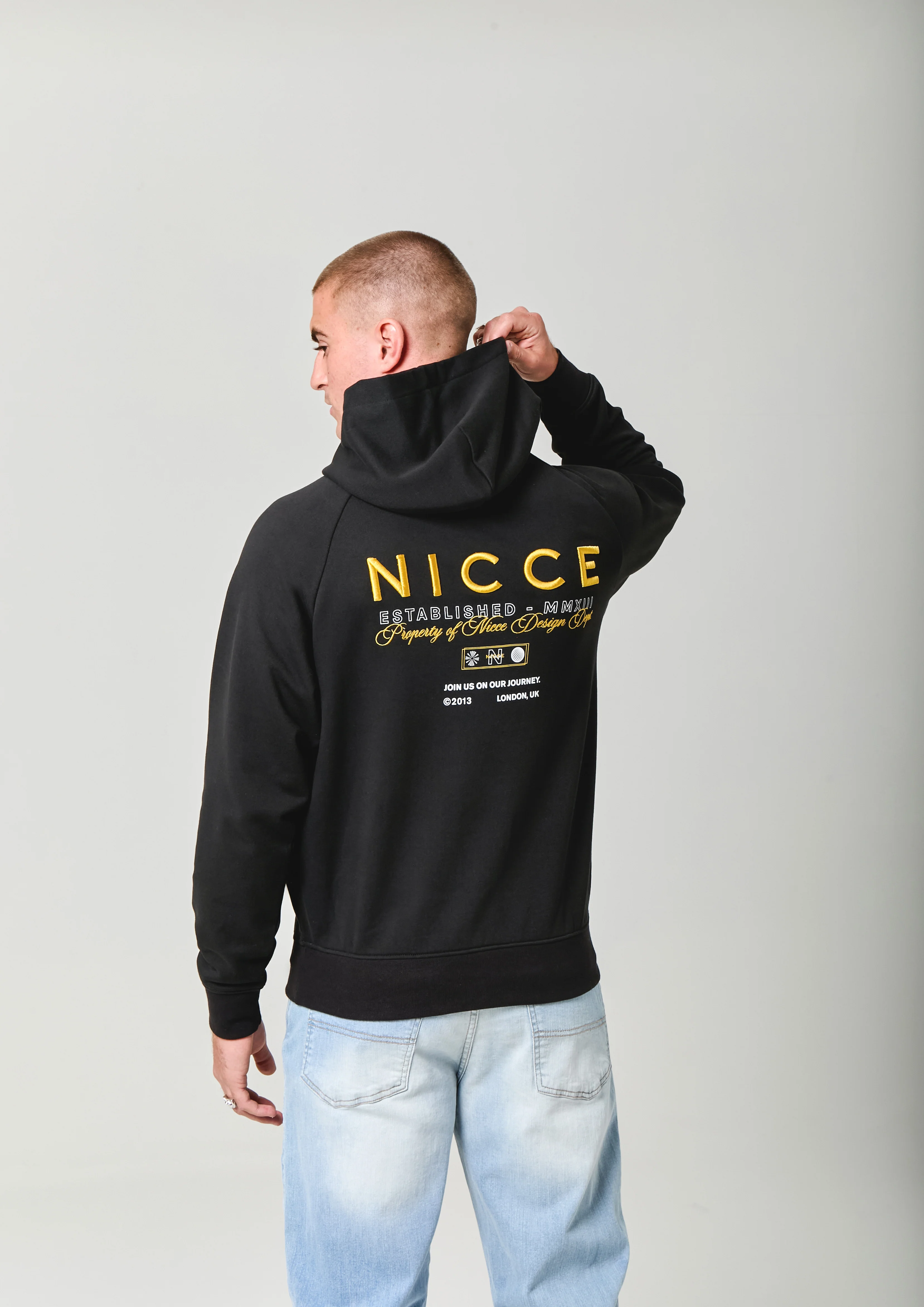NICCE Mens Meridian Hoodie | Black