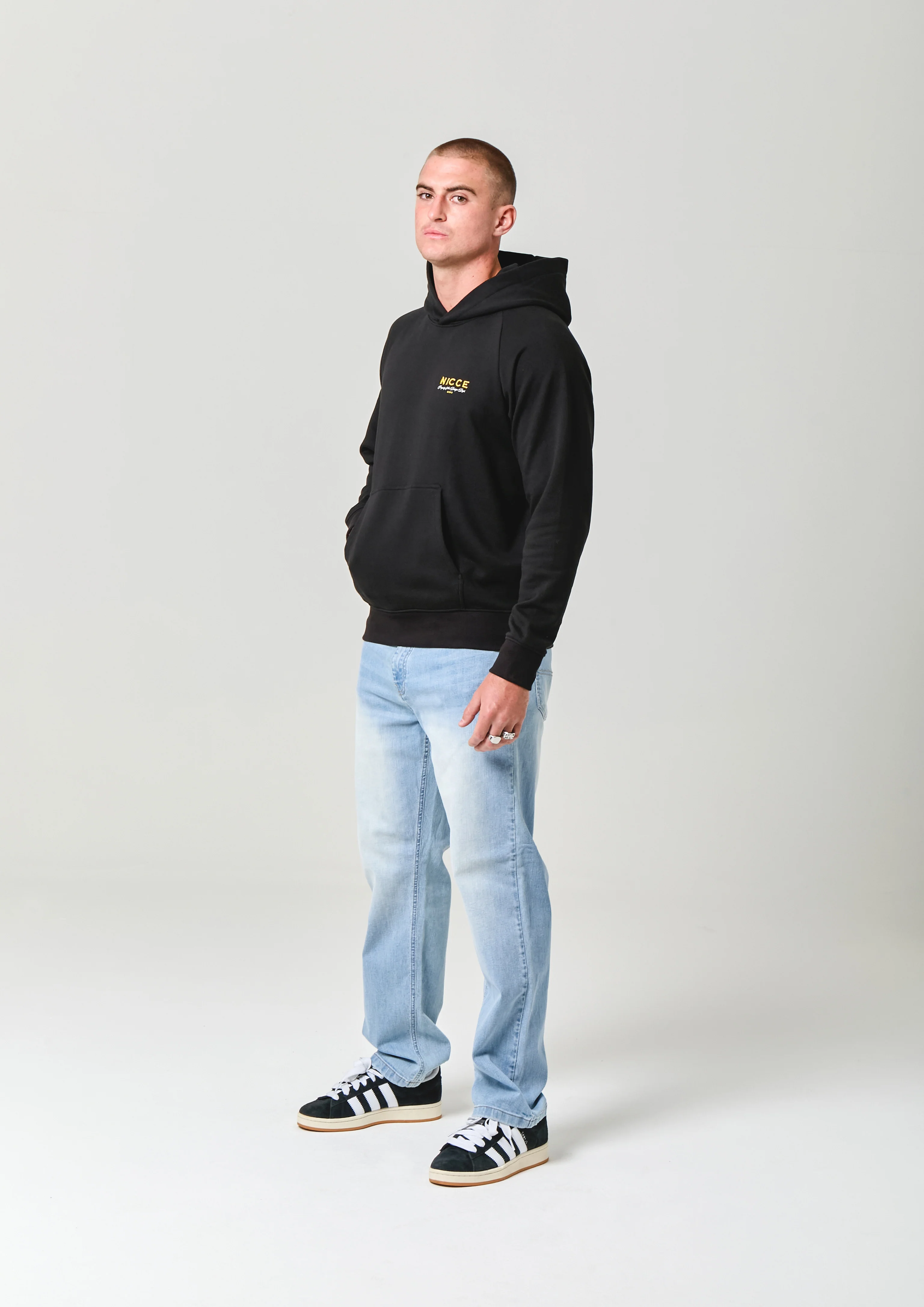 NICCE Mens Meridian Hoodie | Black - Image 3