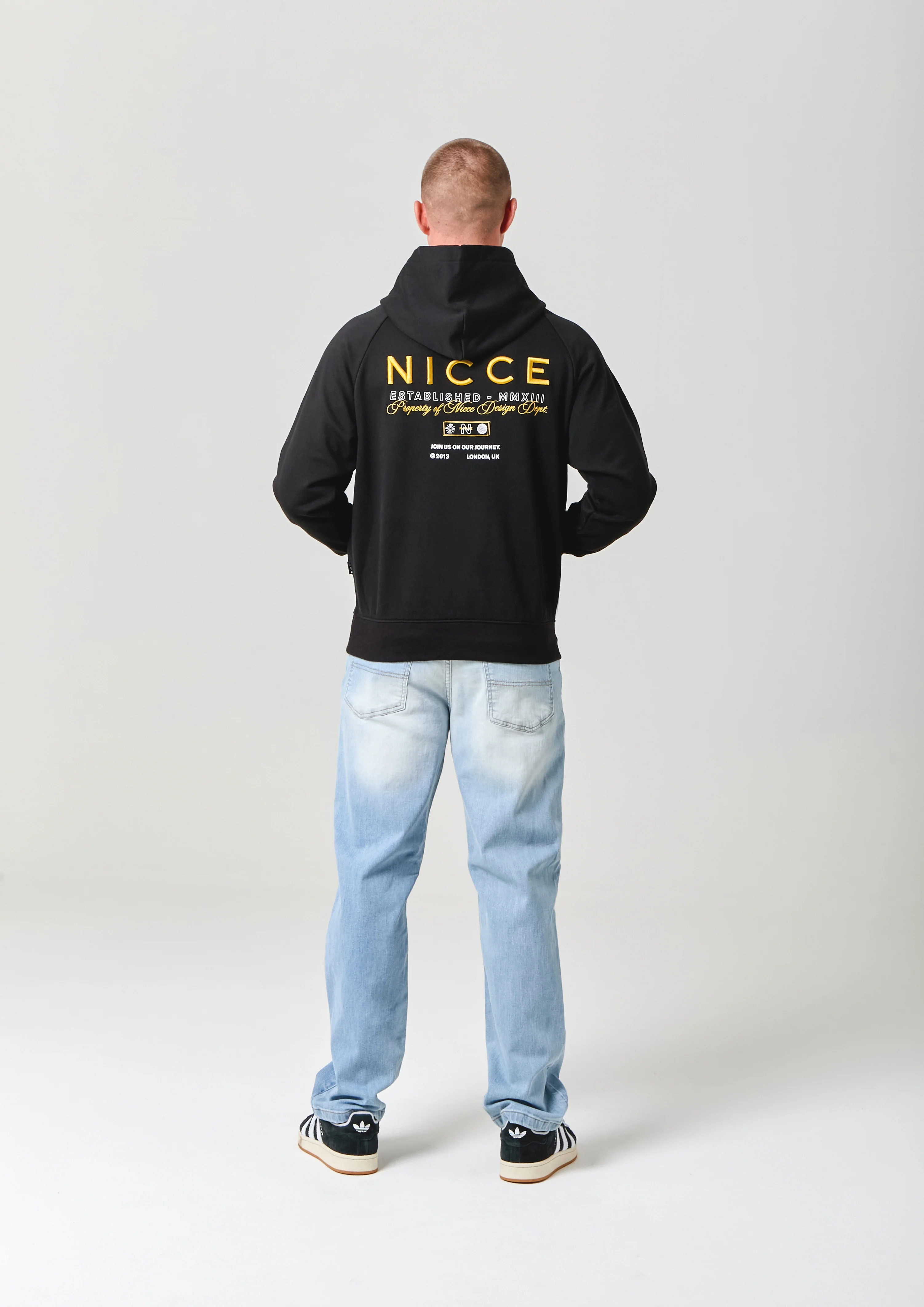 NICCE Mens Meridian Hoodie | Black - Image 4