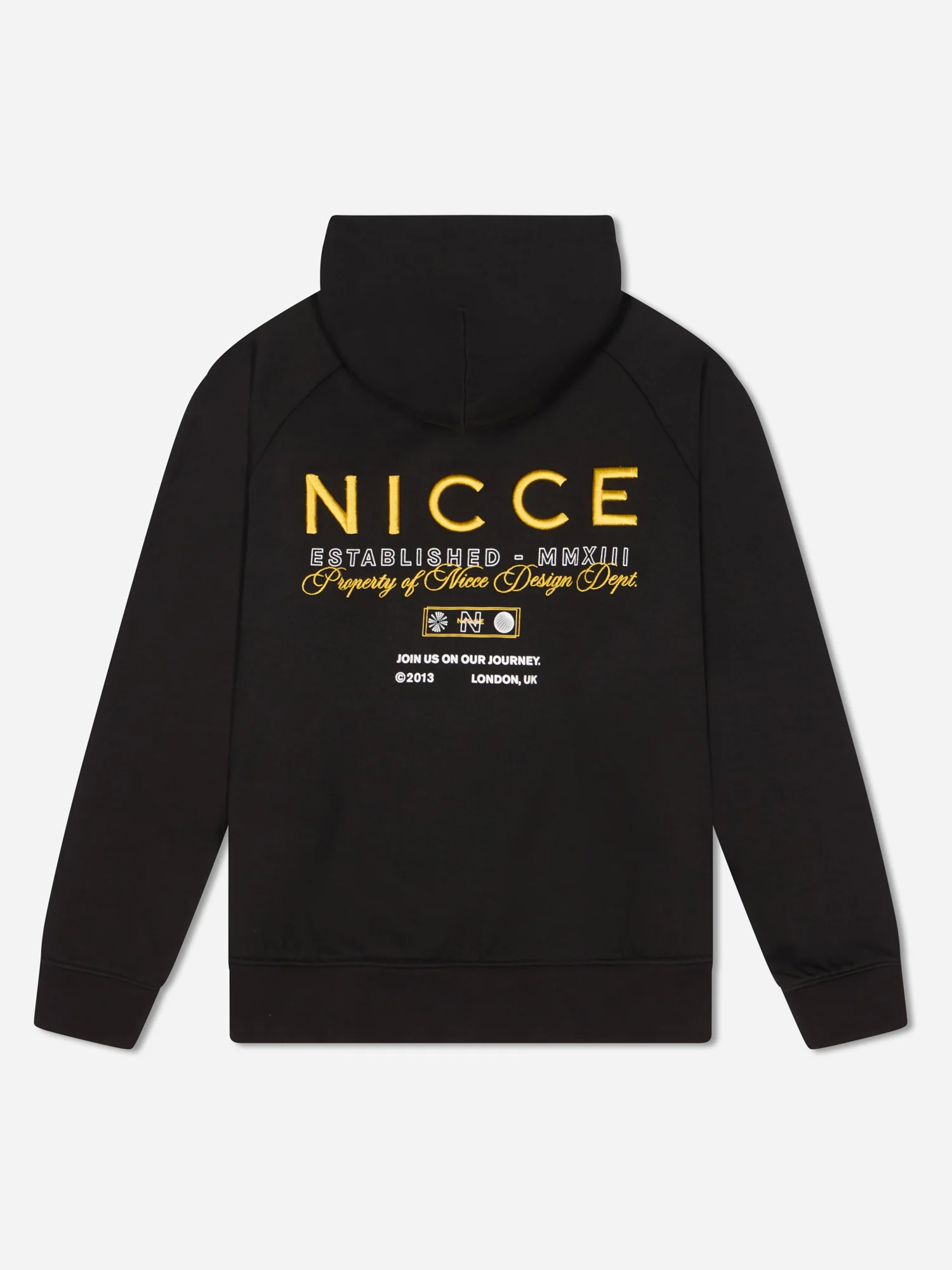 NICCE Mens Meridian Hoodie | Black - Image 7
