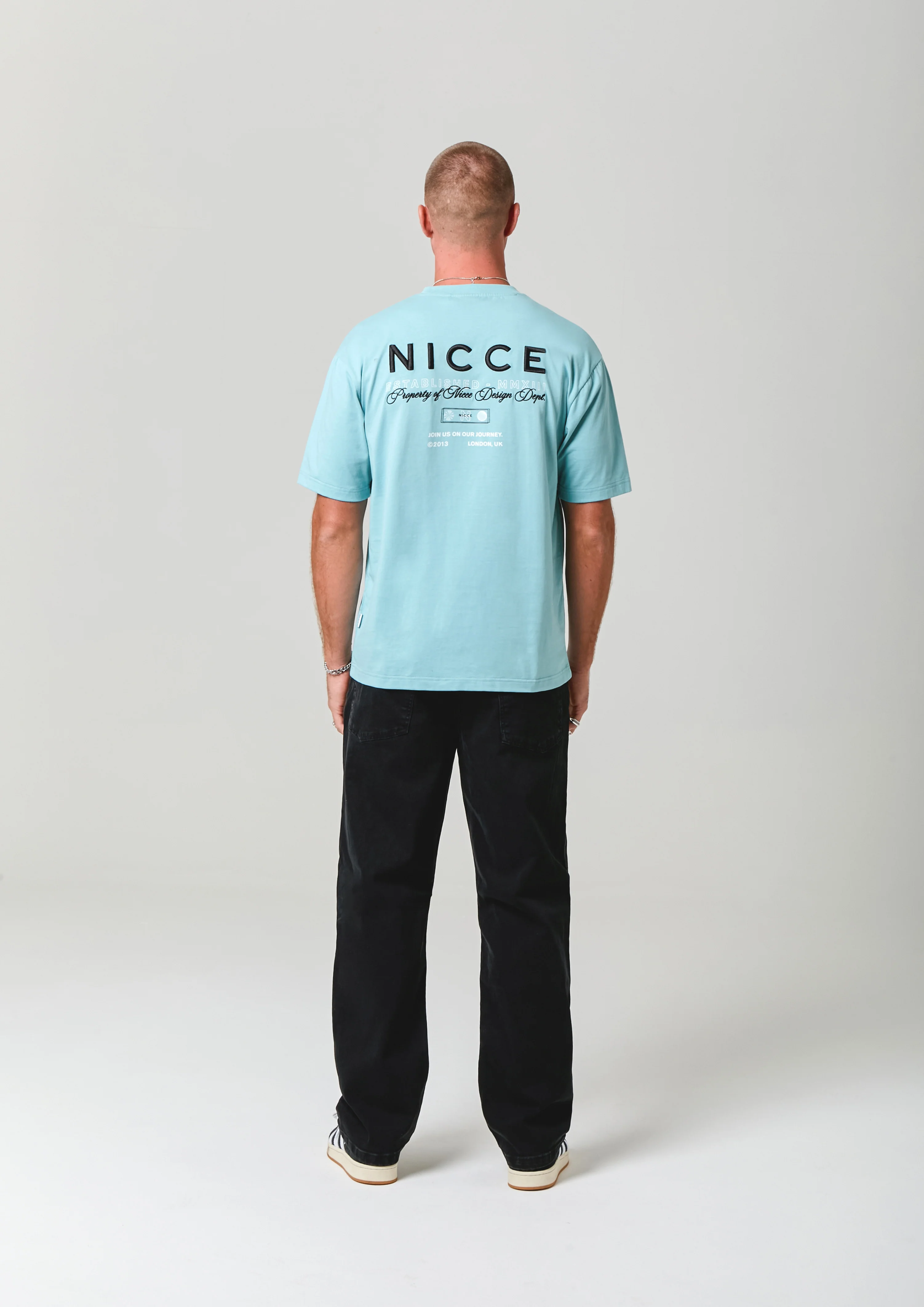 NICCE Mens Meridian T-Shirt | Blue - Image 4