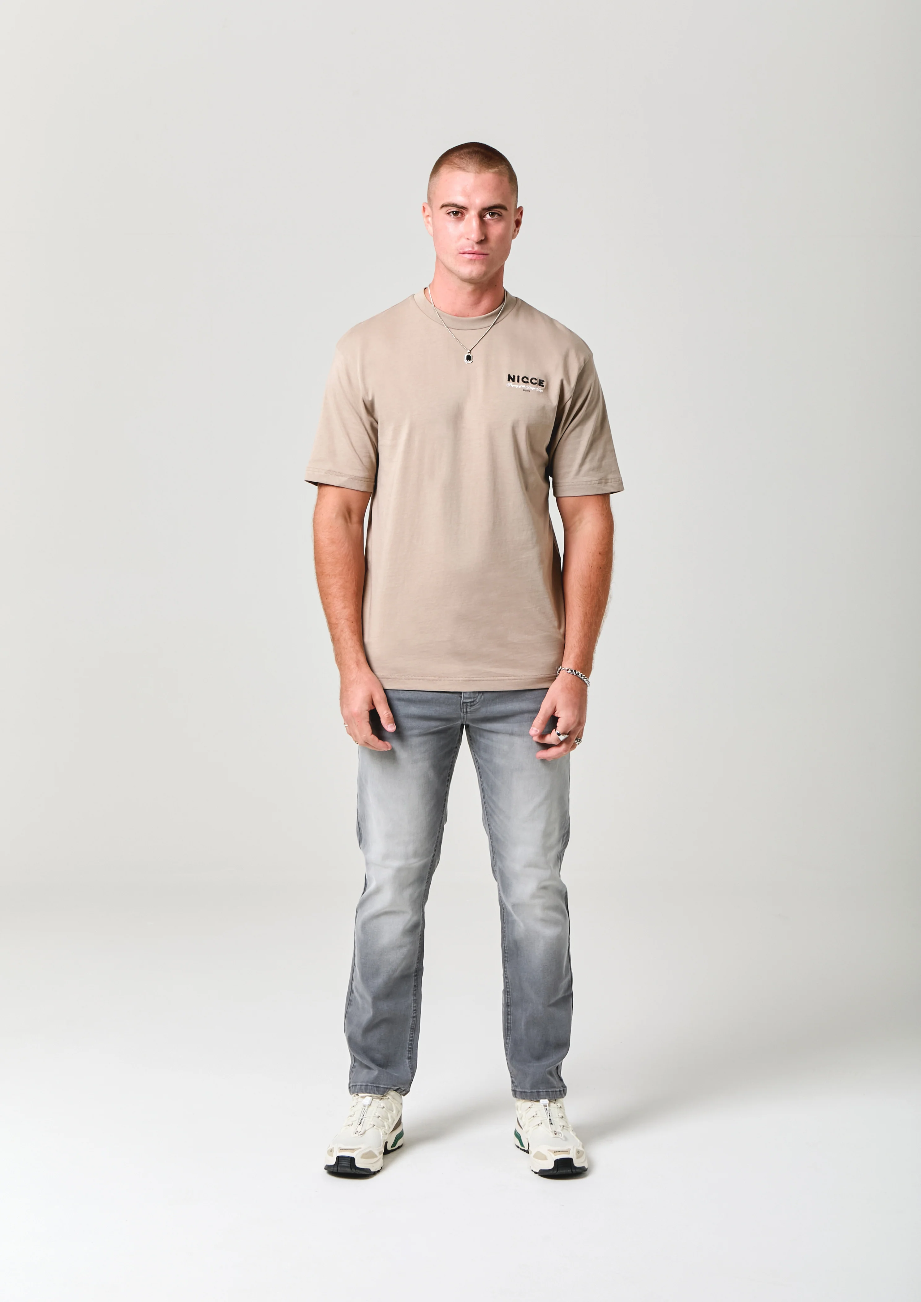 NICCE Mens Meridian T-Shirt | Taupe Zeal - Image 4