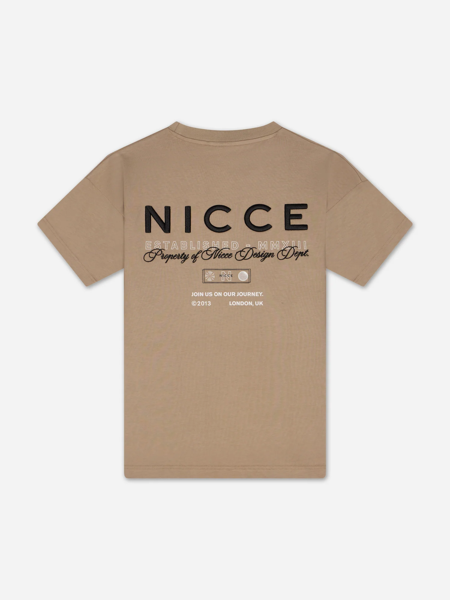 NICCE Mens Meridian T-Shirt | Taupe Zeal - Image 8