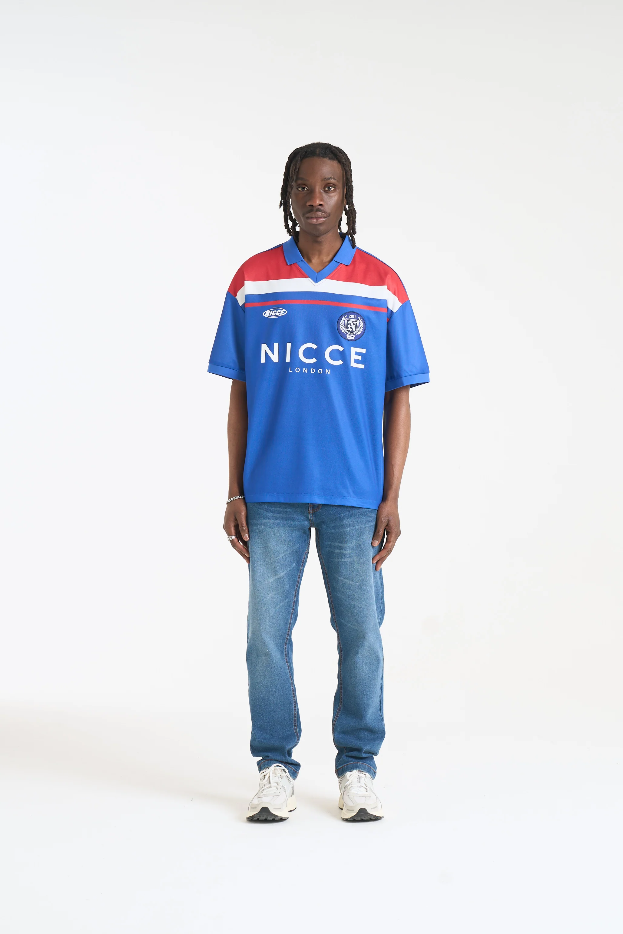 NICCE Mens Midfield Football Shirt | Royal Blue - Image 3