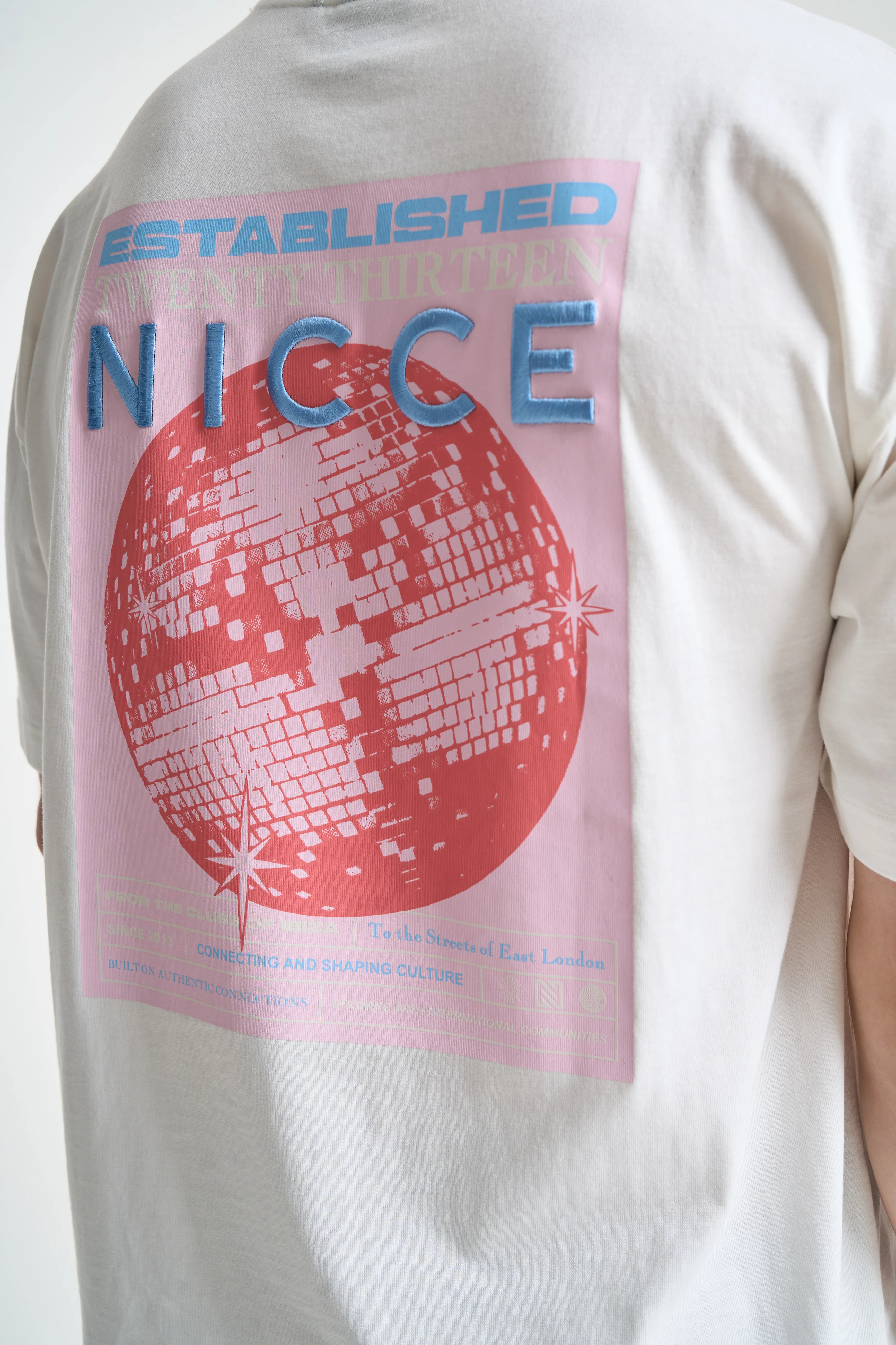 NICCE Mens Nightspot T-Shirt | Snow White - Image 3