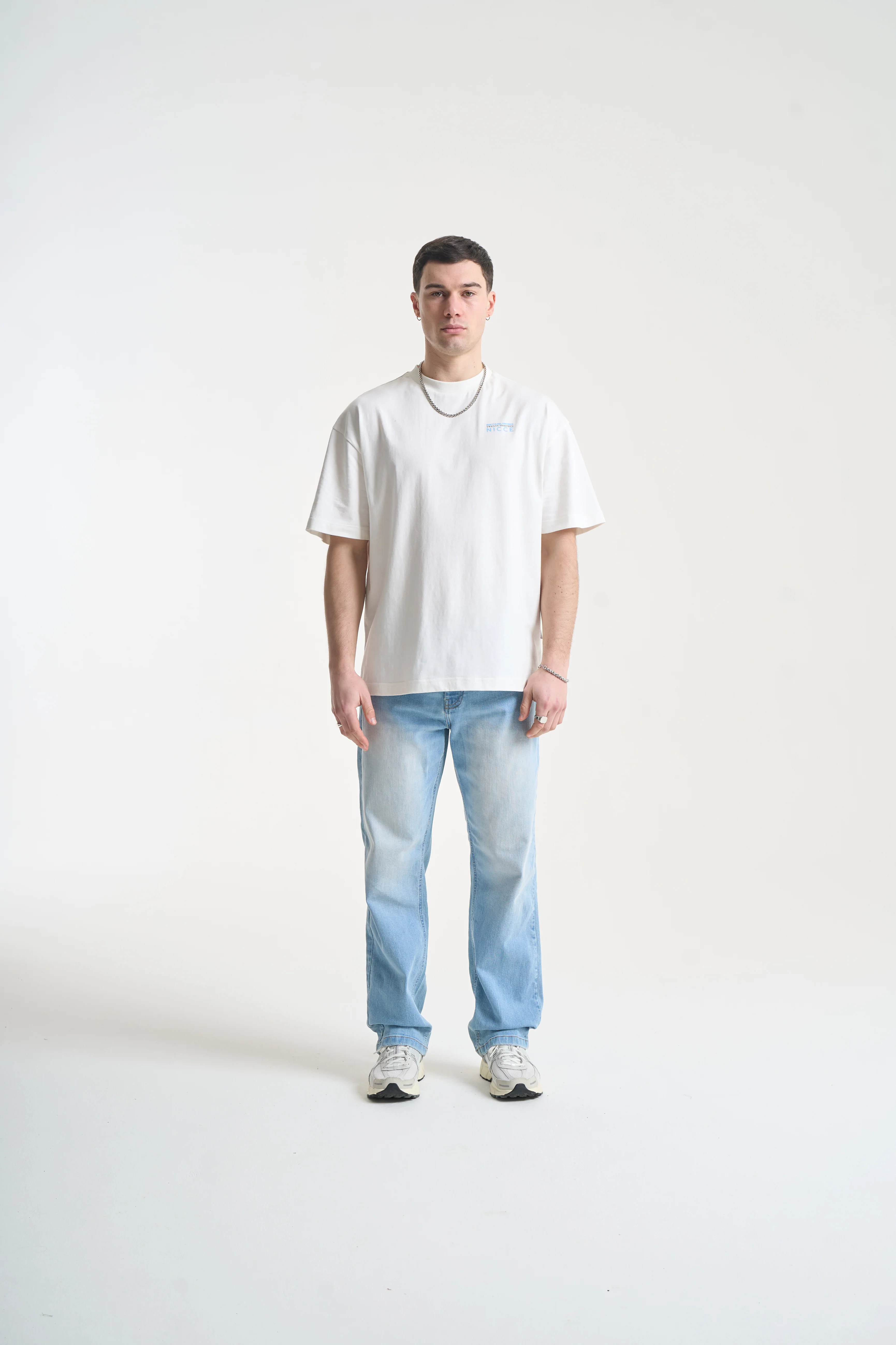 NICCE Mens Nightspot T-Shirt | Snow White - Image 4