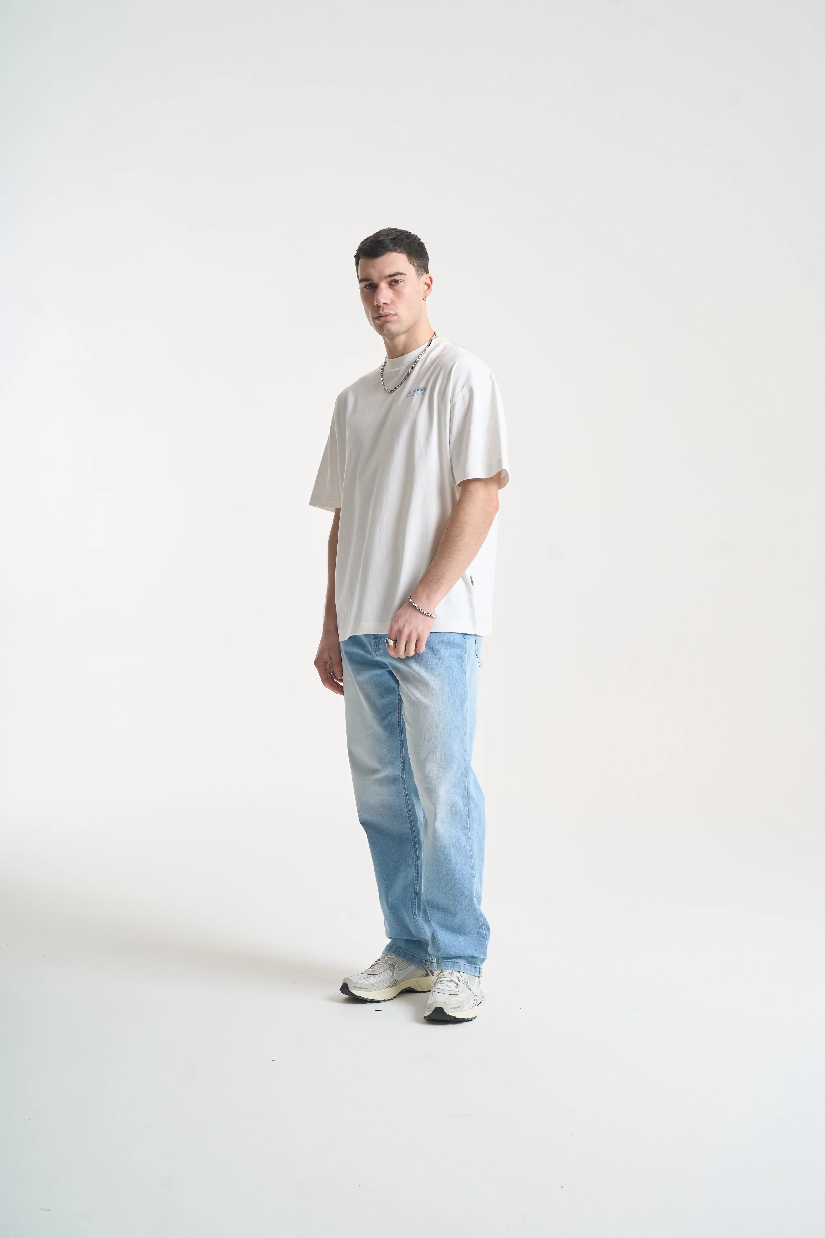 NICCE Mens Nightspot T-Shirt | Snow White - Image 6