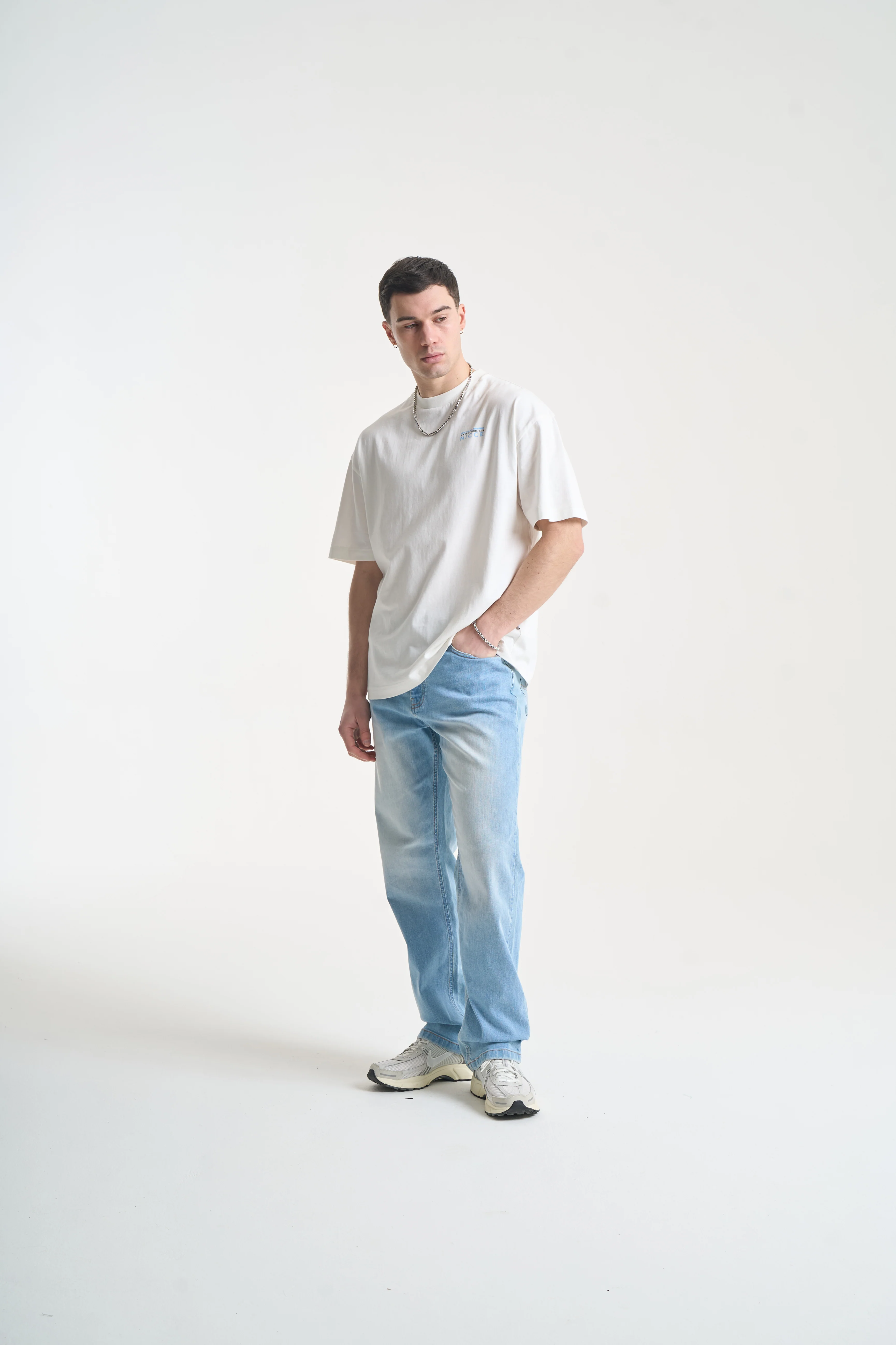 NICCE Mens Nightspot T-Shirt | Snow White - Image 7