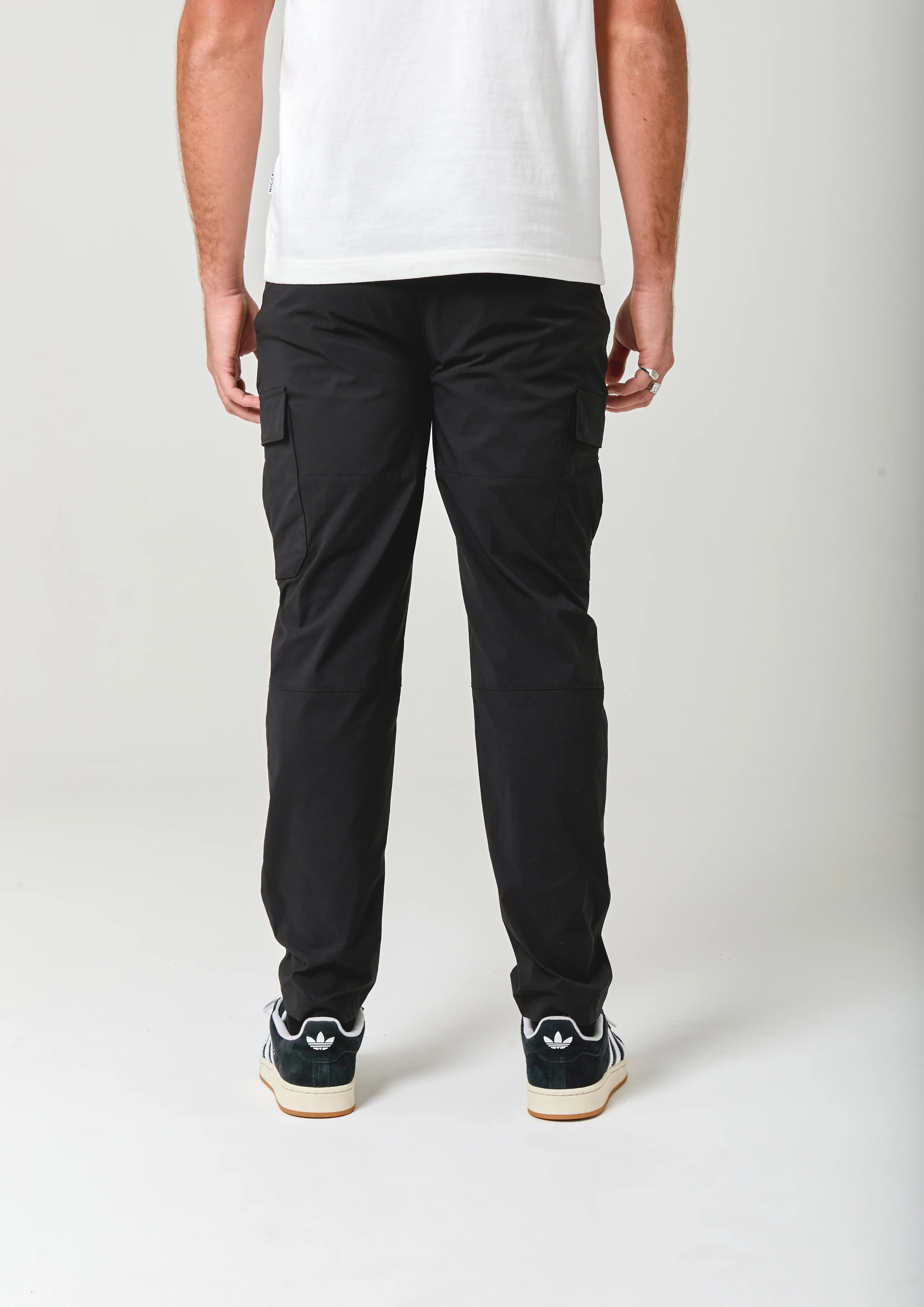 NICCE Mens Odyssey Cargo Pants | Black - Image 4
