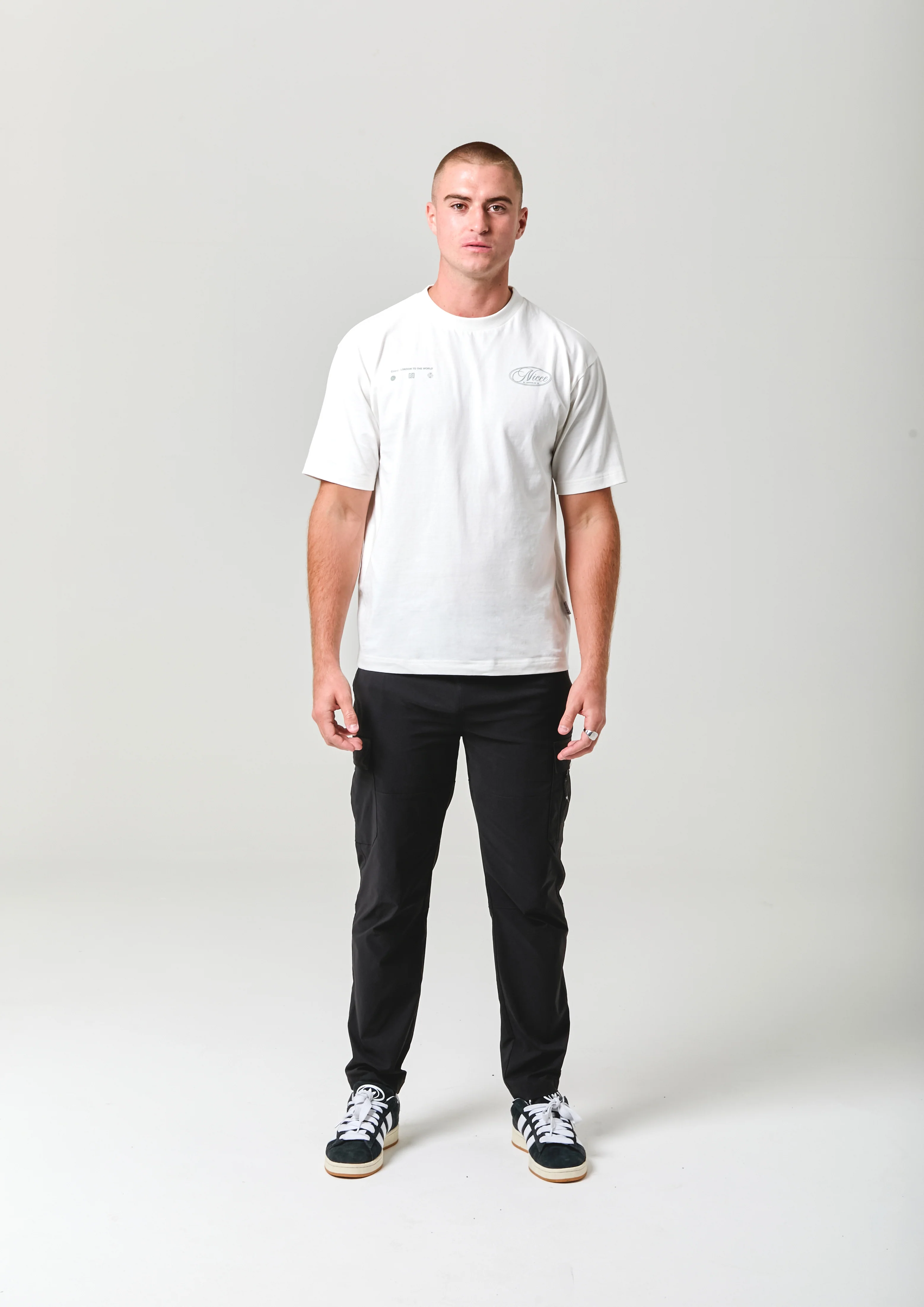 NICCE Mens Odyssey Cargo Pants | Black - Image 5