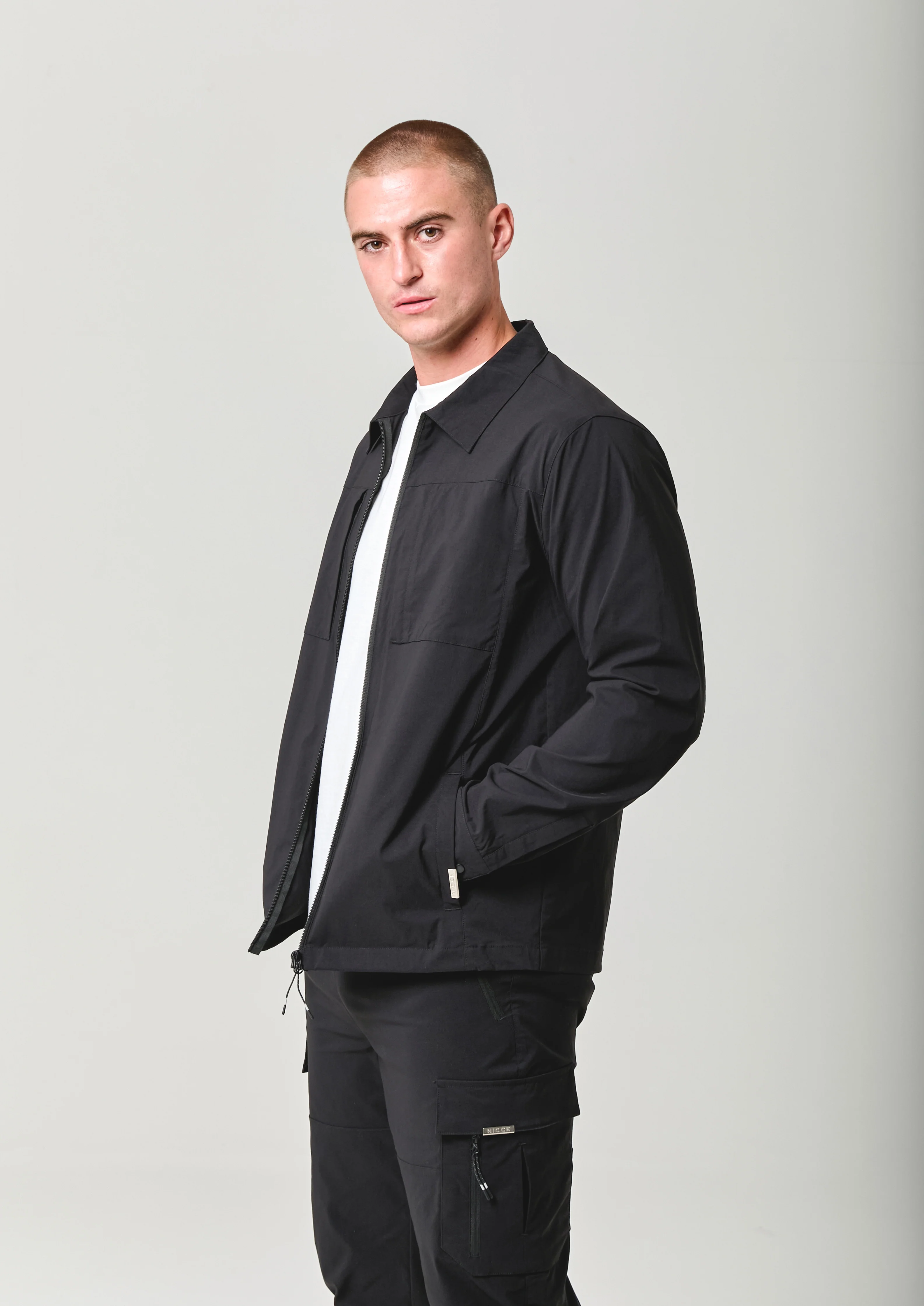 NICCE Mens Odyssey Shacket | Black - Image 5