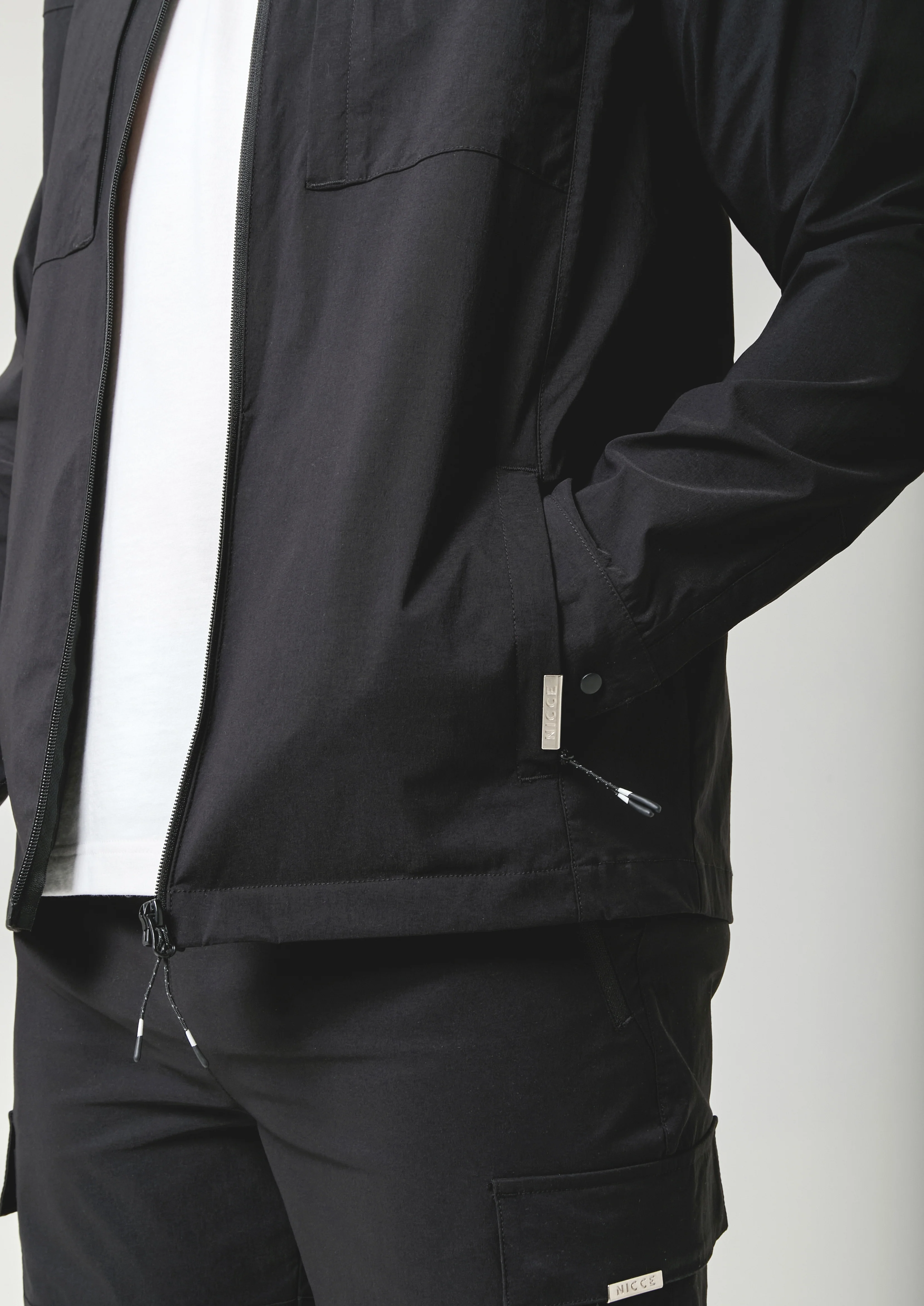 NICCE Mens Odyssey Shacket | Black - Image 8