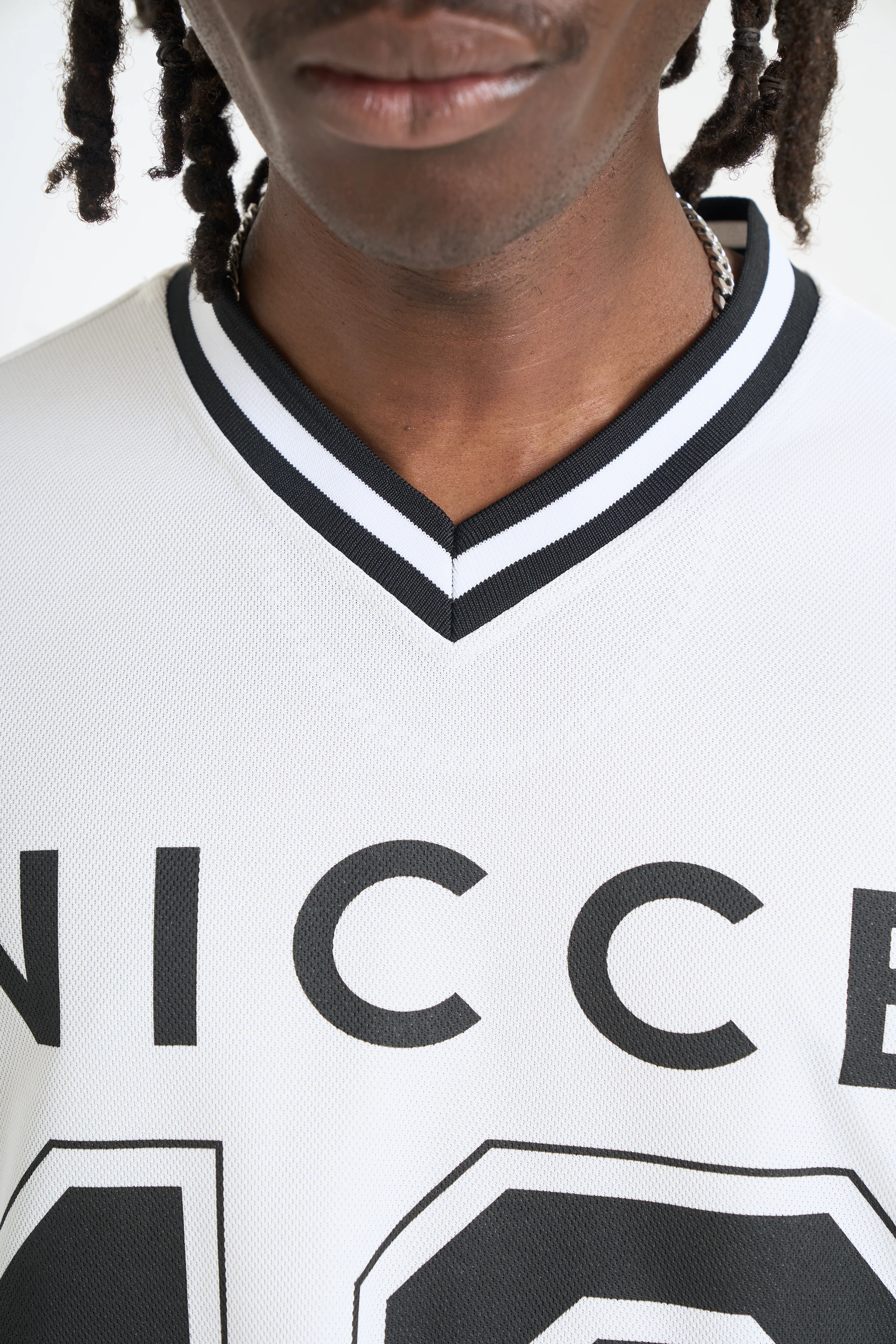 NICCE Mens Pitched Football Shirt | White - Image 3