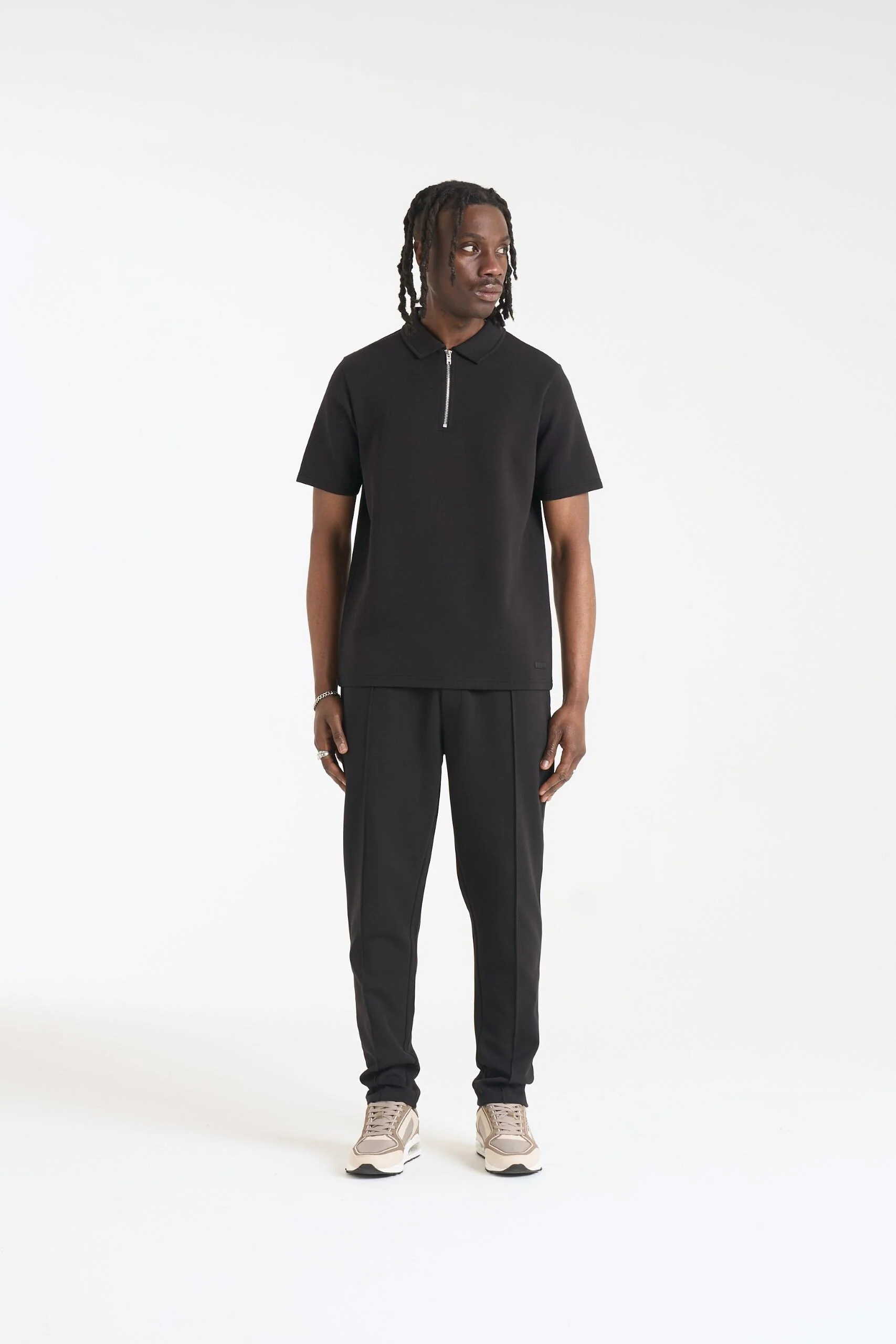 NICCE Mens Luxe Polo Shirt | Black - Image 6